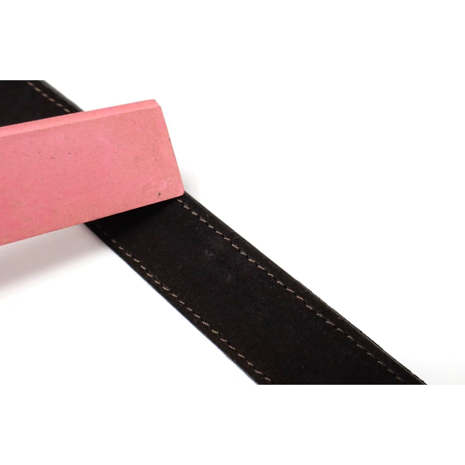 Suitsupply Suitsupply Belt Men's 85/34 Suede Leather Round Double Buckle Brown Belt Size ONE SIZE - 6 Thumbnail