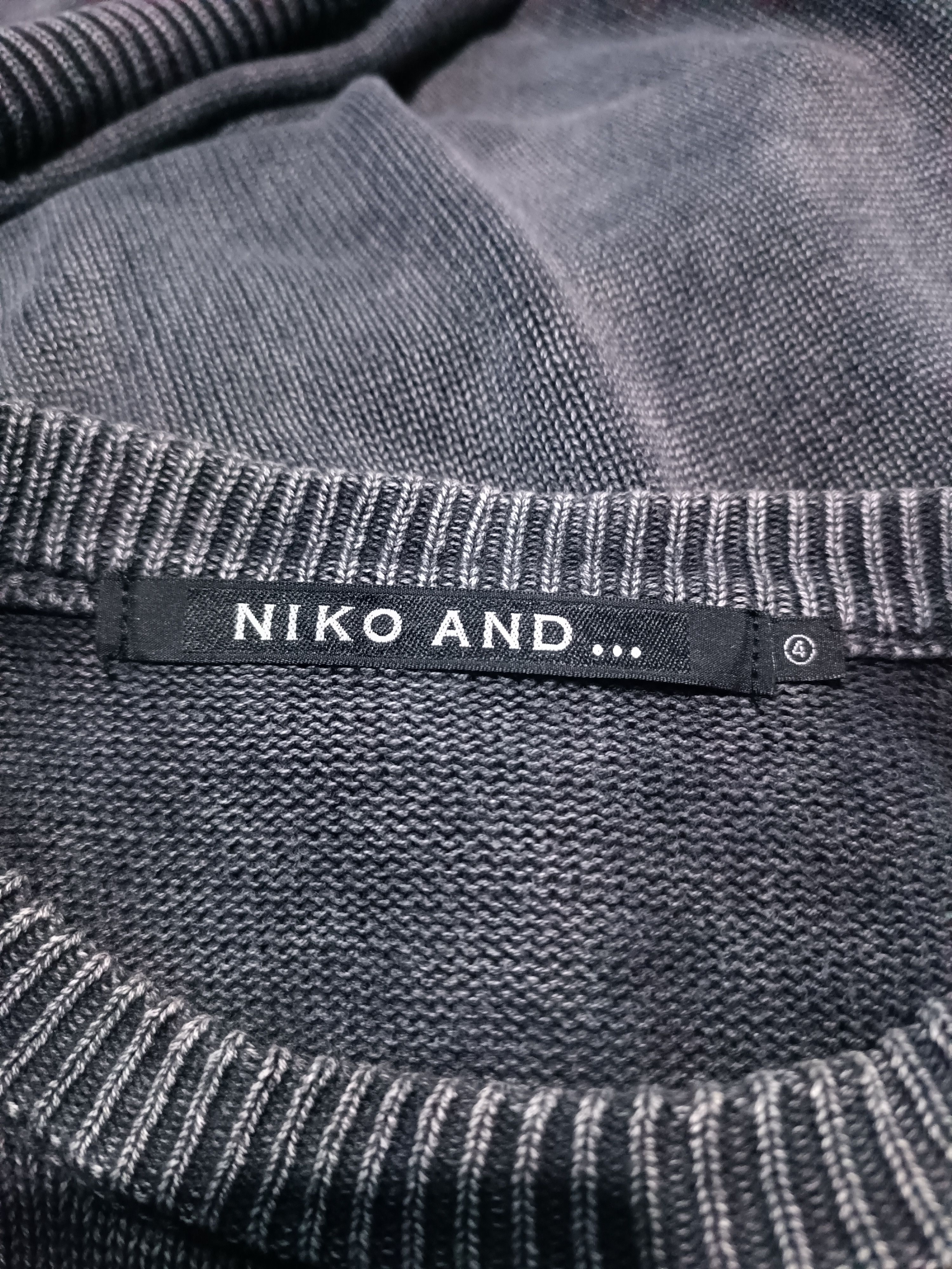 Japanese Brand Niko And... Black Acid Wash Ribbed Knit Jumper Size US XL / EU 56 / 4 - 8 Thumbnail