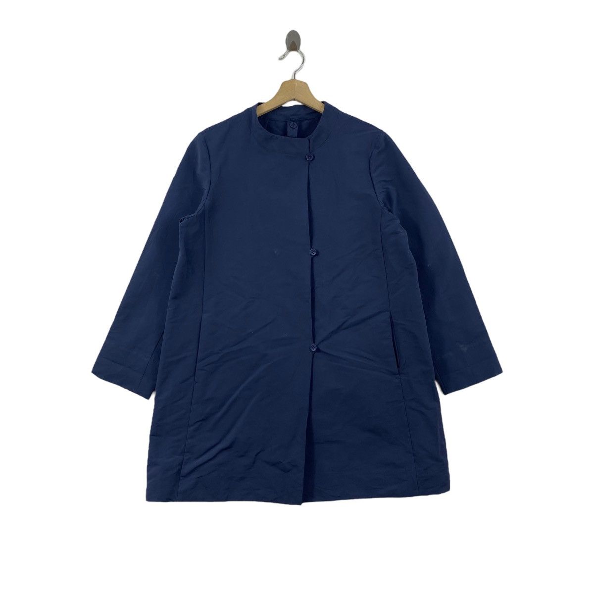 Other EVEX By KRIZIA Italian Designer Navy Overcoat Jacket Size US M / EU 48-50 / 2 - 1 Thumbnail