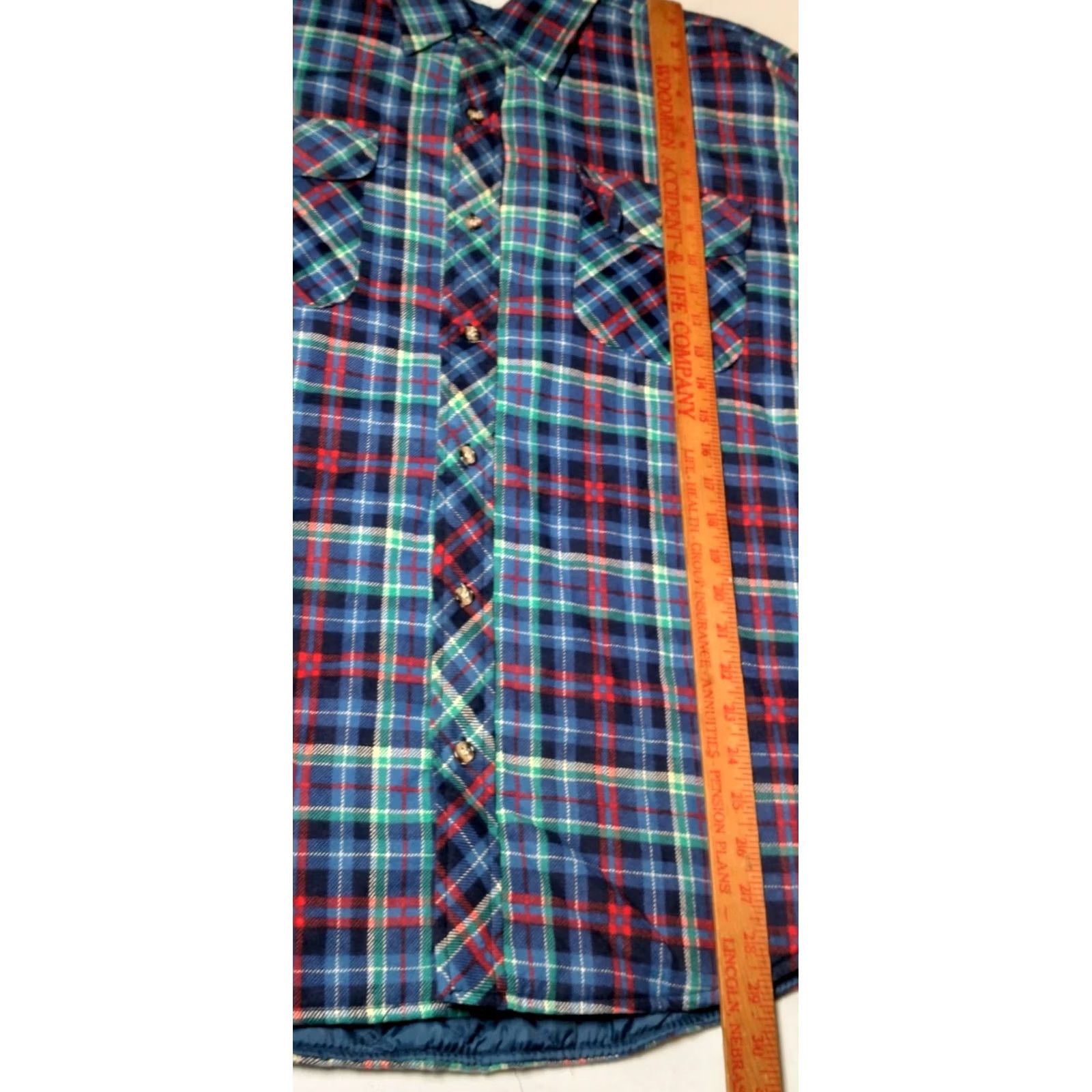 Vintage VINTAGE Northwest Territory Flannel Shirt Jacket Men 2X Quilted Blue Plaid Work Shirt Jacket Quilted Insulated Pockets Button-Up Size US XXL / EU 58 / 5 - 5 Thumbnail