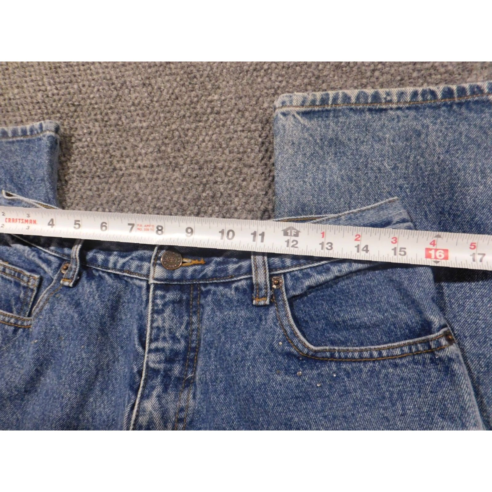 Bill Blass Bill Blass Jeans Women's 8 Blue Light Straight Denim Relaxed Mid Rise 30in Inseam Pockets Zip Size 30" / US 8 / IT 44 - 3 Thumbnail