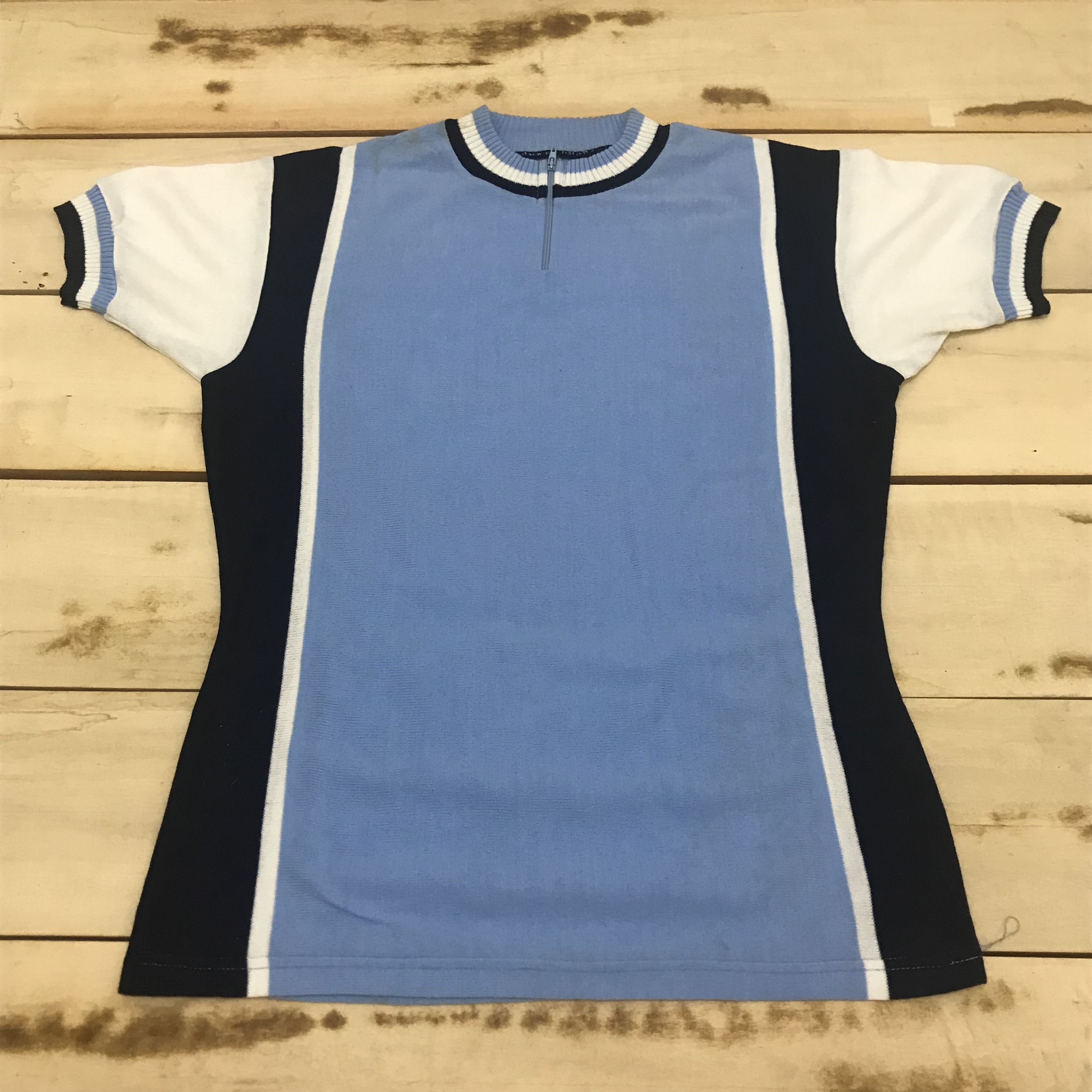 image of I35 Vintage Bicycle Jersey! in Blue, Men's (Size Medium)