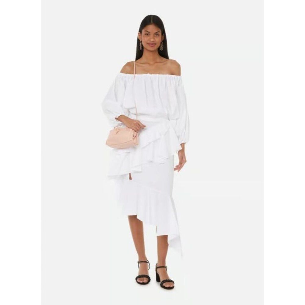 Marques'Almeida Marques Almeida Asymmetrical Tiered Skirt Size 6 White $375 Size 28" / US 6 / IT 42 - 1 Thumbnail