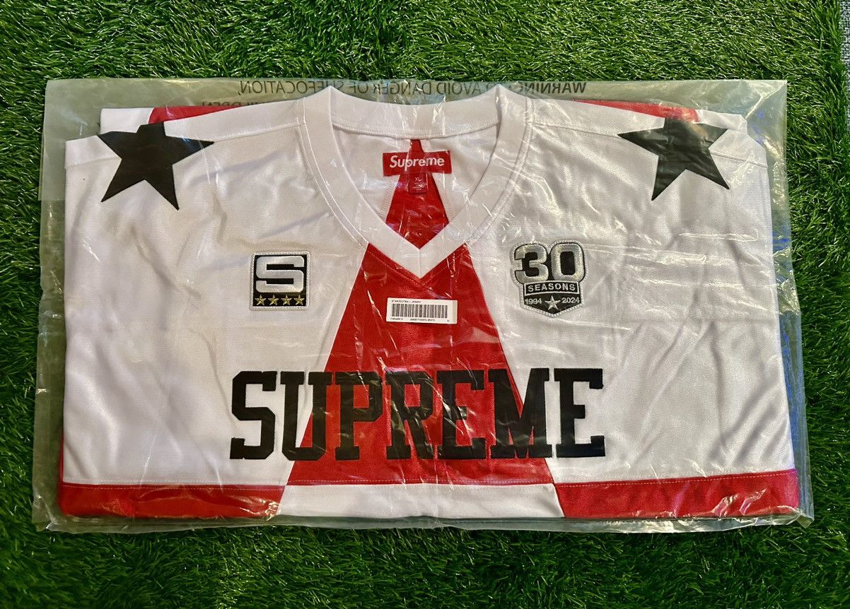 シャツ Supreme Star Football Jersey White XXL Supreme Star Football Jersey (FW24) - $118