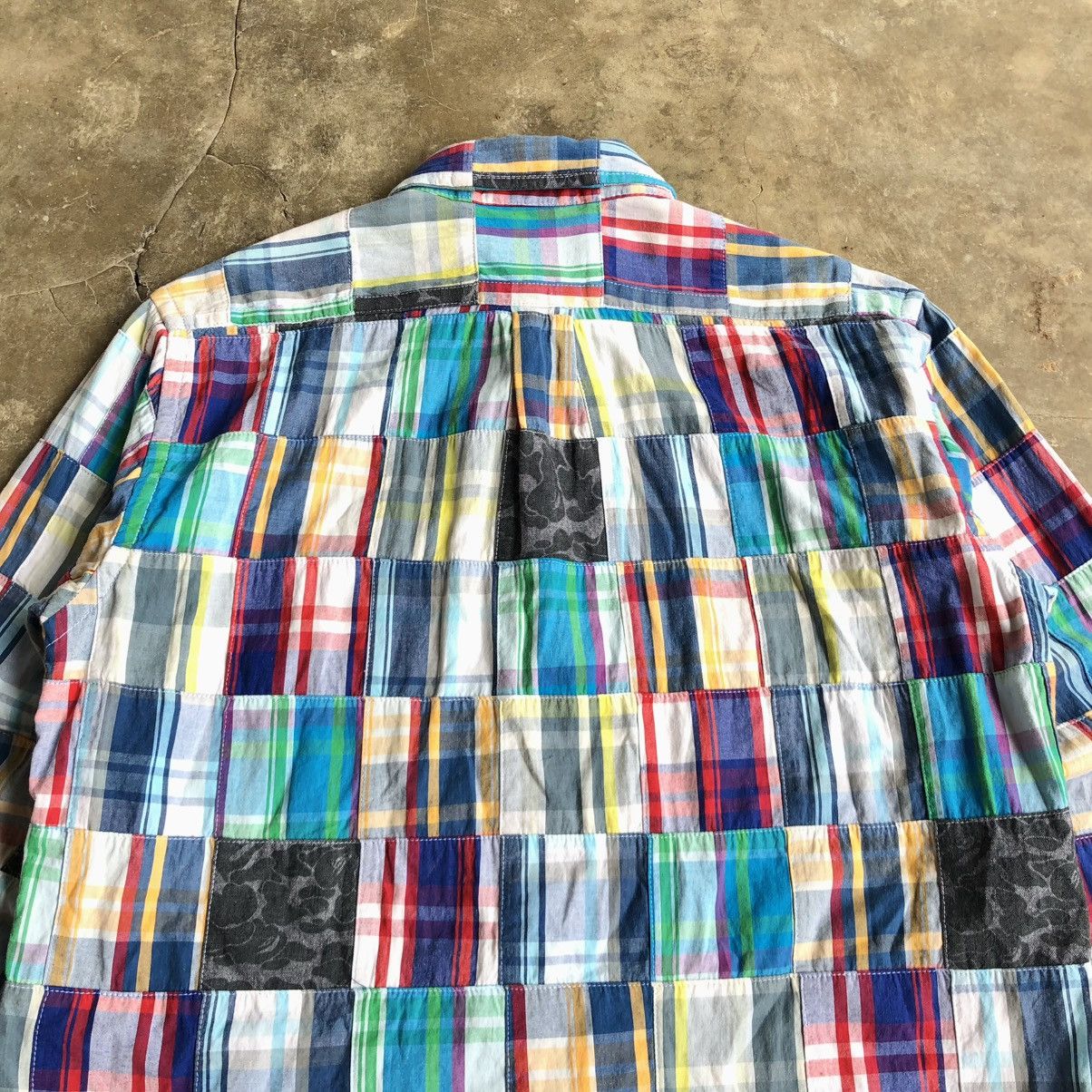 Bape OG Bape A Bathing Ape Camo Patchwork Long Slevee Shirt Size US S / EU 44-46 / 1 - 14 Thumbnail