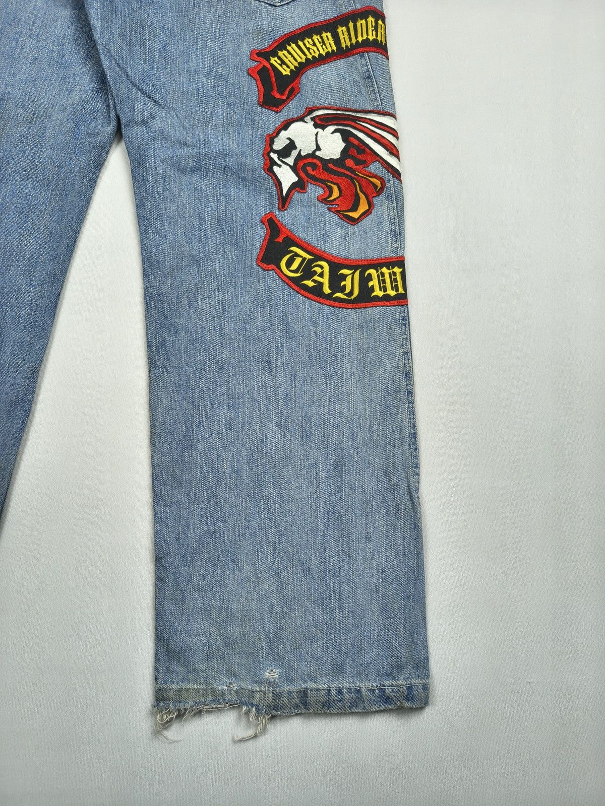 Karl Kani Karl Kani Rare Limited Edition Biker Patchwork Y2K Jean(067) Size US 34 / EU 50 - 12 Thumbnail