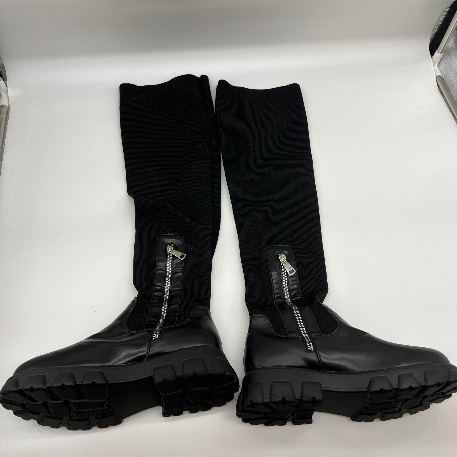 Other Women's Over The Knee Platform Thigh High Boots Round Toe Size US 8 / IT 38 - 3 Thumbnail