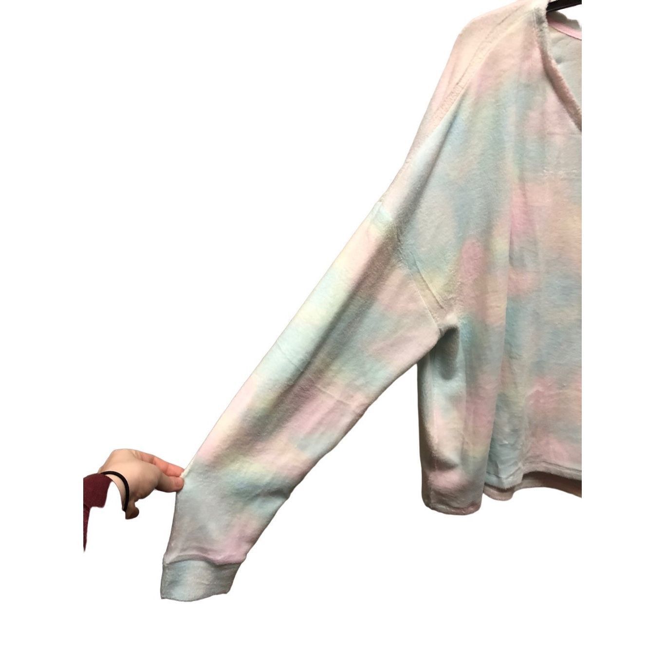 Other So Women’s Pastel Rainbow Tie Dye Two Piece Sleep Pajama Set Size 3XL / US 20-22 - 3 Thumbnail