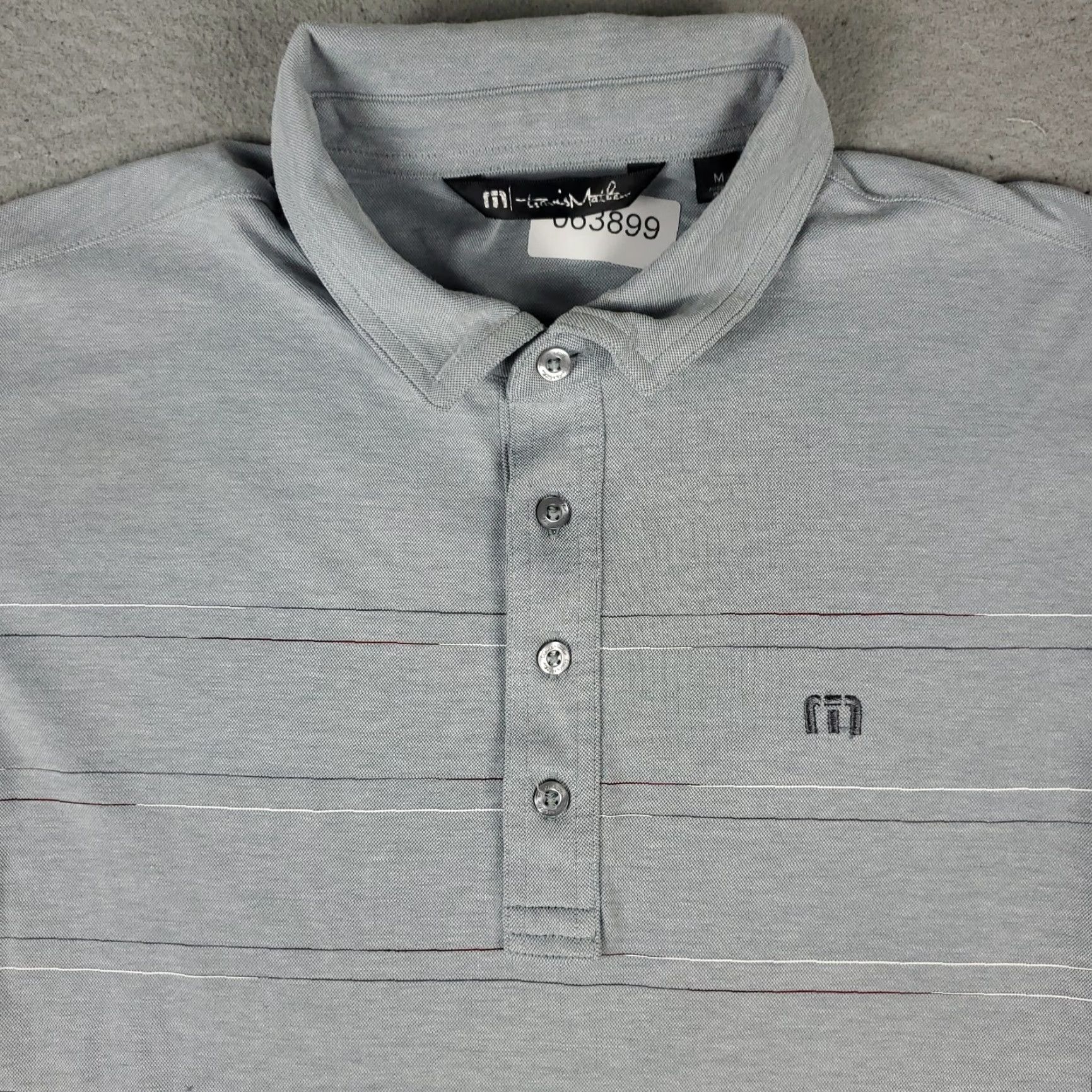 TravisMathew Travis Mathew Polo Shirt Mens Size M Gray Golf Casual Short Sleeve Polo Shirt mens gray golf casual short sleeve - Size US M / EU 48-50 / 2 - 2 Thumbnail