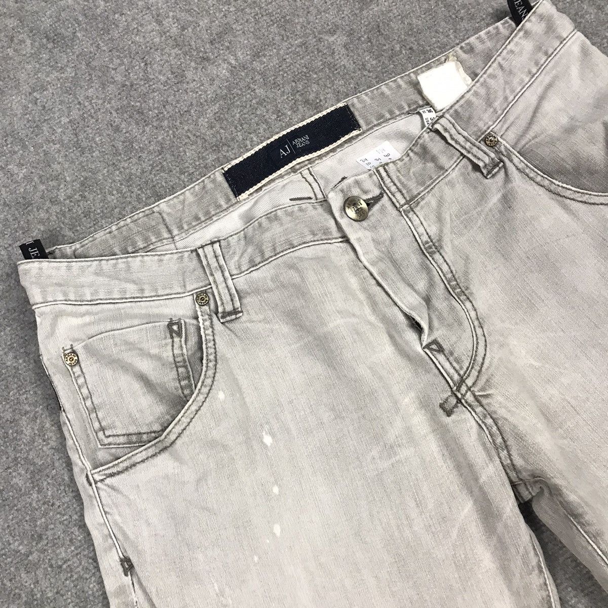 Armani × Emporio Armani × Japanese Brand ARMANI JEANS LIGHT WASH FADED DENIM PANTS Size US 34 / EU 50 - 6 Thumbnail