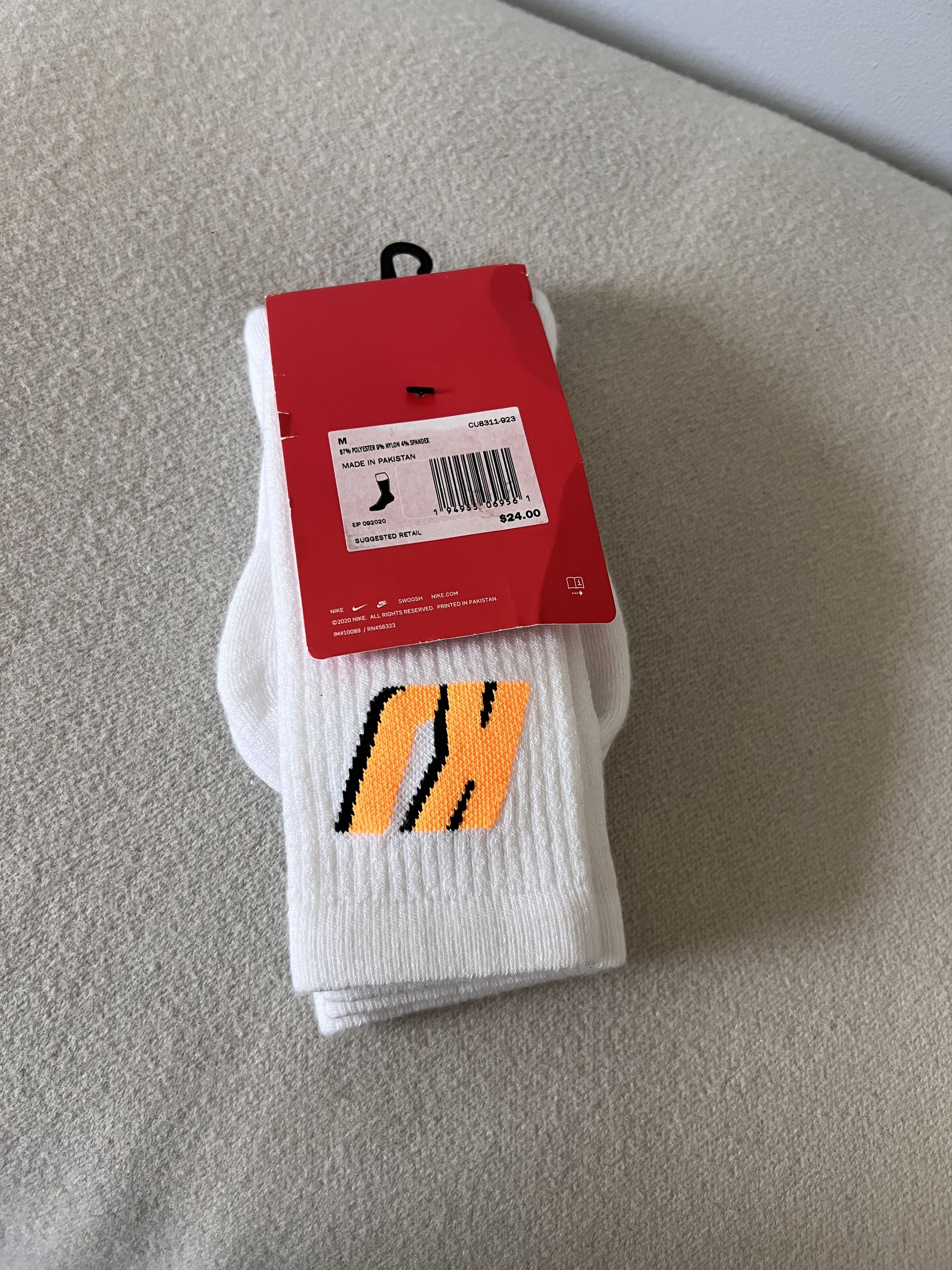 Kim Jones × Nike Kim Jones Nike Crew Socks 2-Pack in White Size ONE SIZE - 3 Thumbnail
