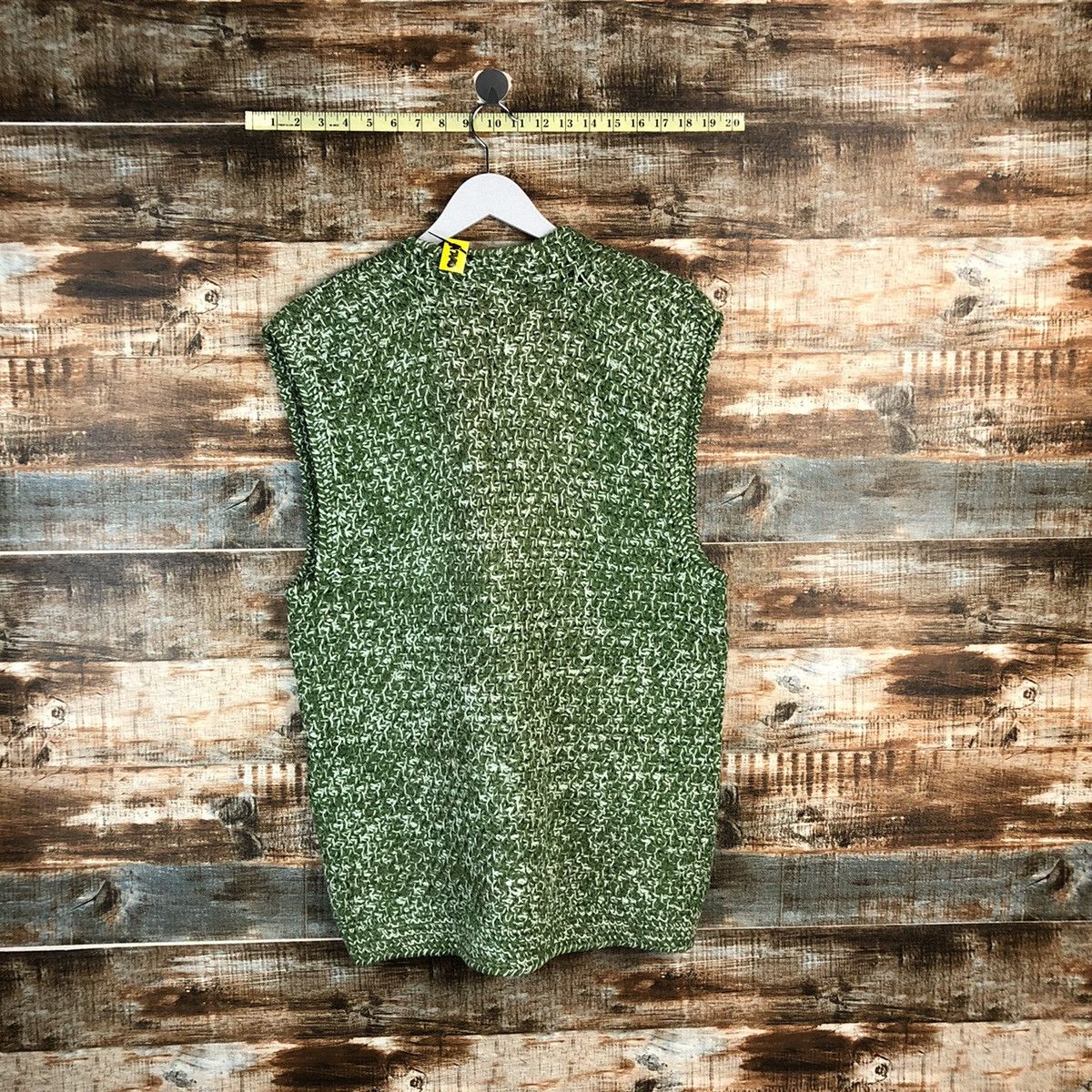 Handmade Hand Made vintage Green Vest Knitwear #A2190 Size US M / EU 48-50 / 2 - 10 Thumbnail