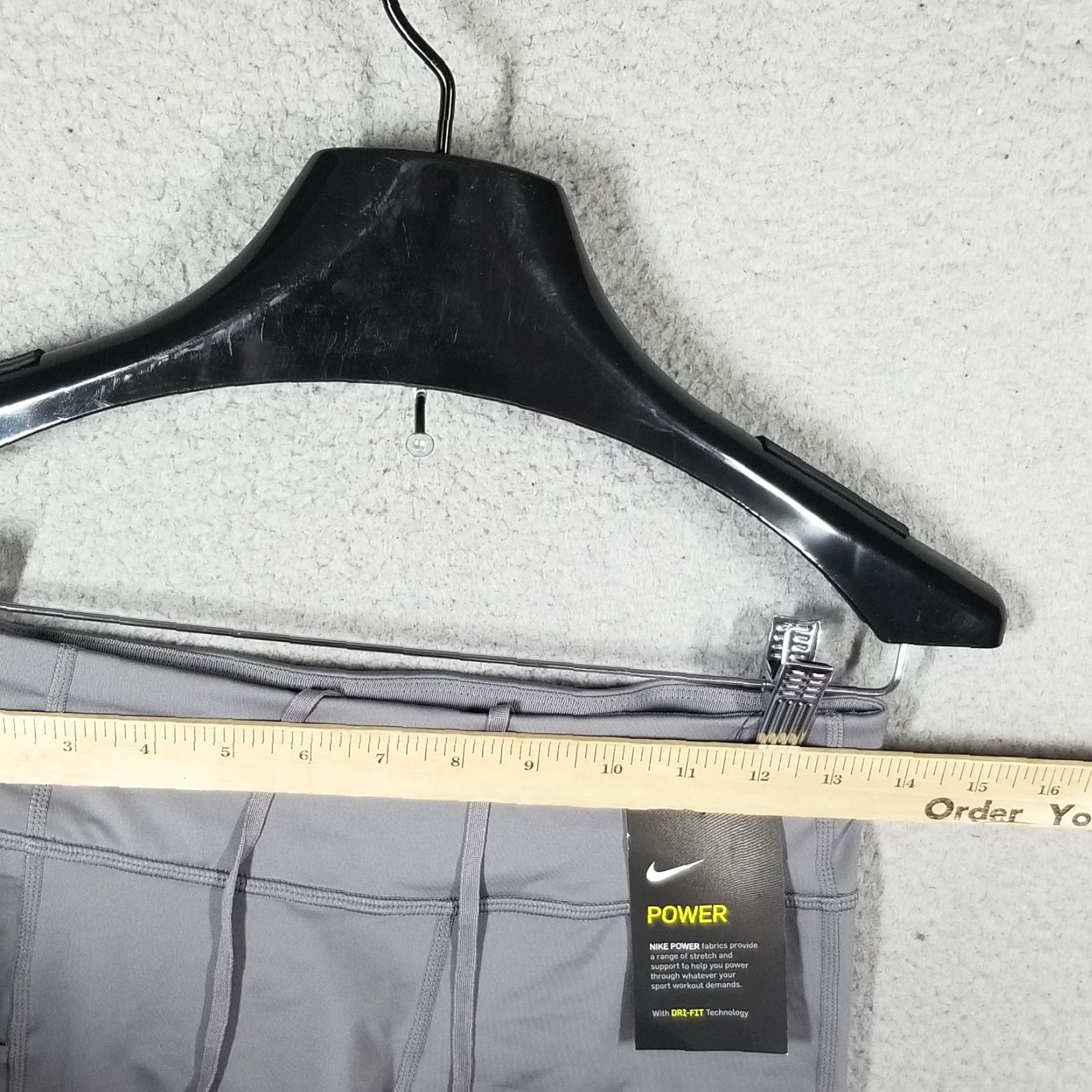 Nike Nike Legging Women's Small Power Run Cropped Gray BQ5948-056 Nike Power Running Cropped Legging Size Small Gray Size 28" / US 6 / IT 42 - 3 Thumbnail