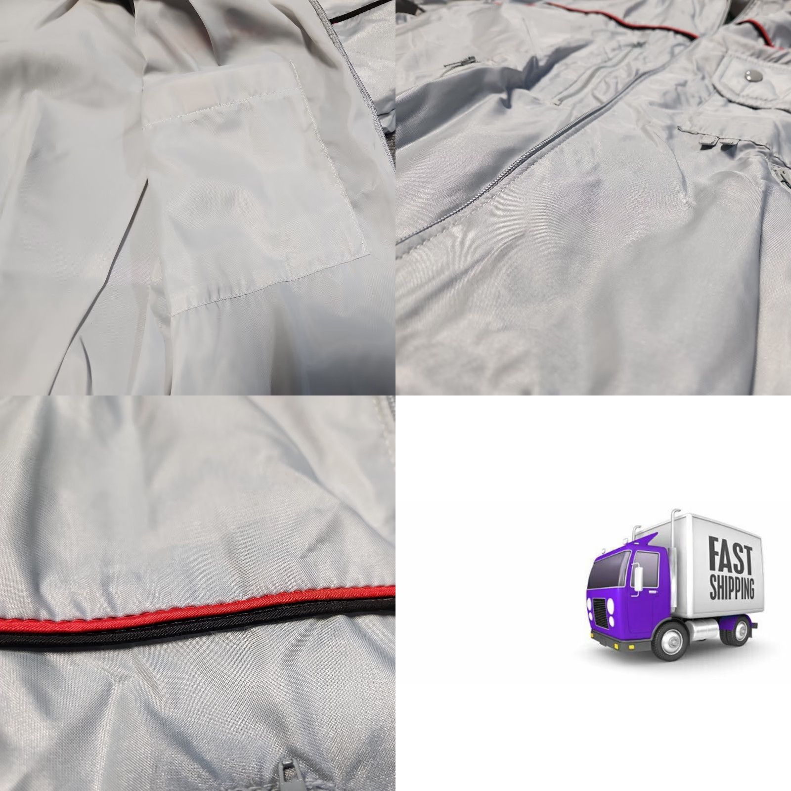 Vintage VINTAGE Holloway Windbreaker Jacket Nylon 1990s Gray Men Small XS? - Note: Original title says Small, use Size: S Size US S / EU 44-46 / 1 - 11 Thumbnail