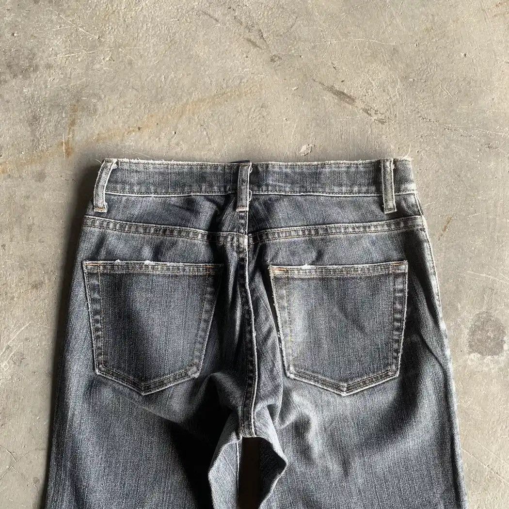 Japanese Brand Flare Japanese Vintage Bootcut Black Wash Jeans Waist 27 Size US 27 - 10 Thumbnail