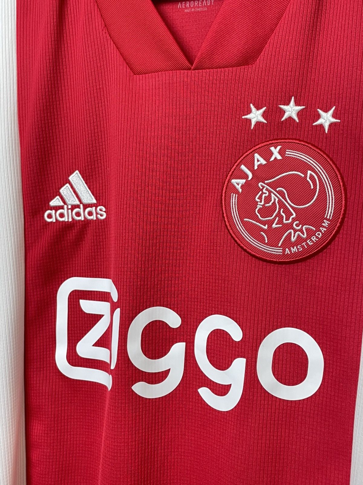 Adidas AJAX AMSTERDAM 2019 2020 HOME FOOTBALL SHIRT SOCCER JERSEY Size US XL / EU 56 / 4 - 3 Thumbnail