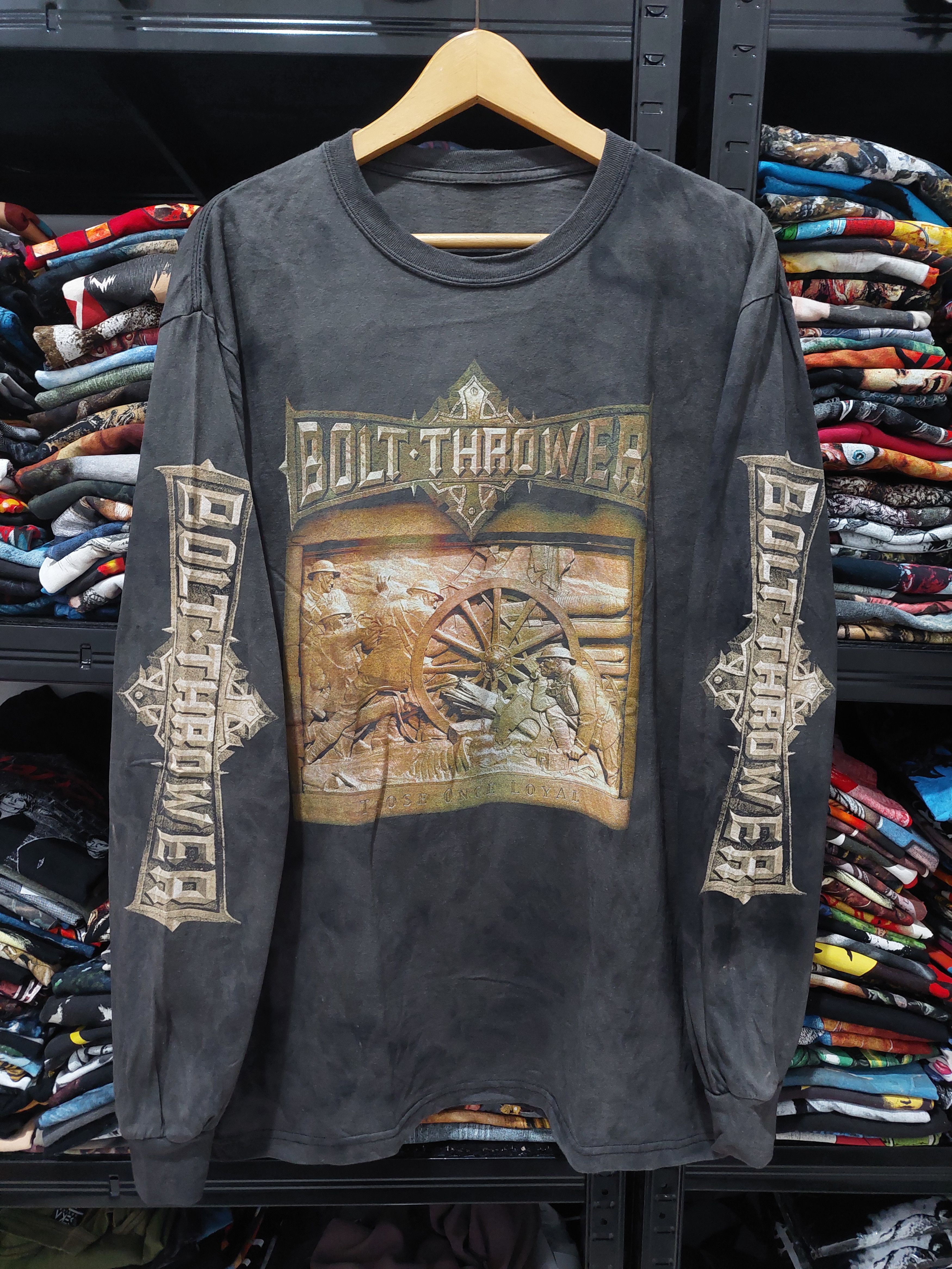 image of Archival Clothing x Band Tees Bolt Thrower Tour 2006 Longsleeve Band Shirt in Black, Men's (Size XL