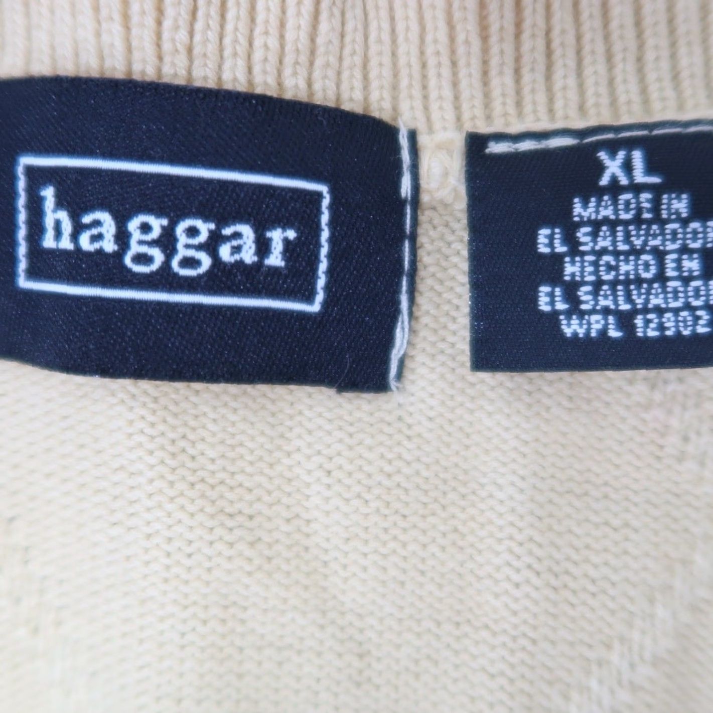 Haggar VINTAGE Haggar 90s Diamond Cotton Sweater Vest Mens XL V-Neck Sleeveless Yellow Size US XL / EU 56 / 4 - 4 Thumbnail