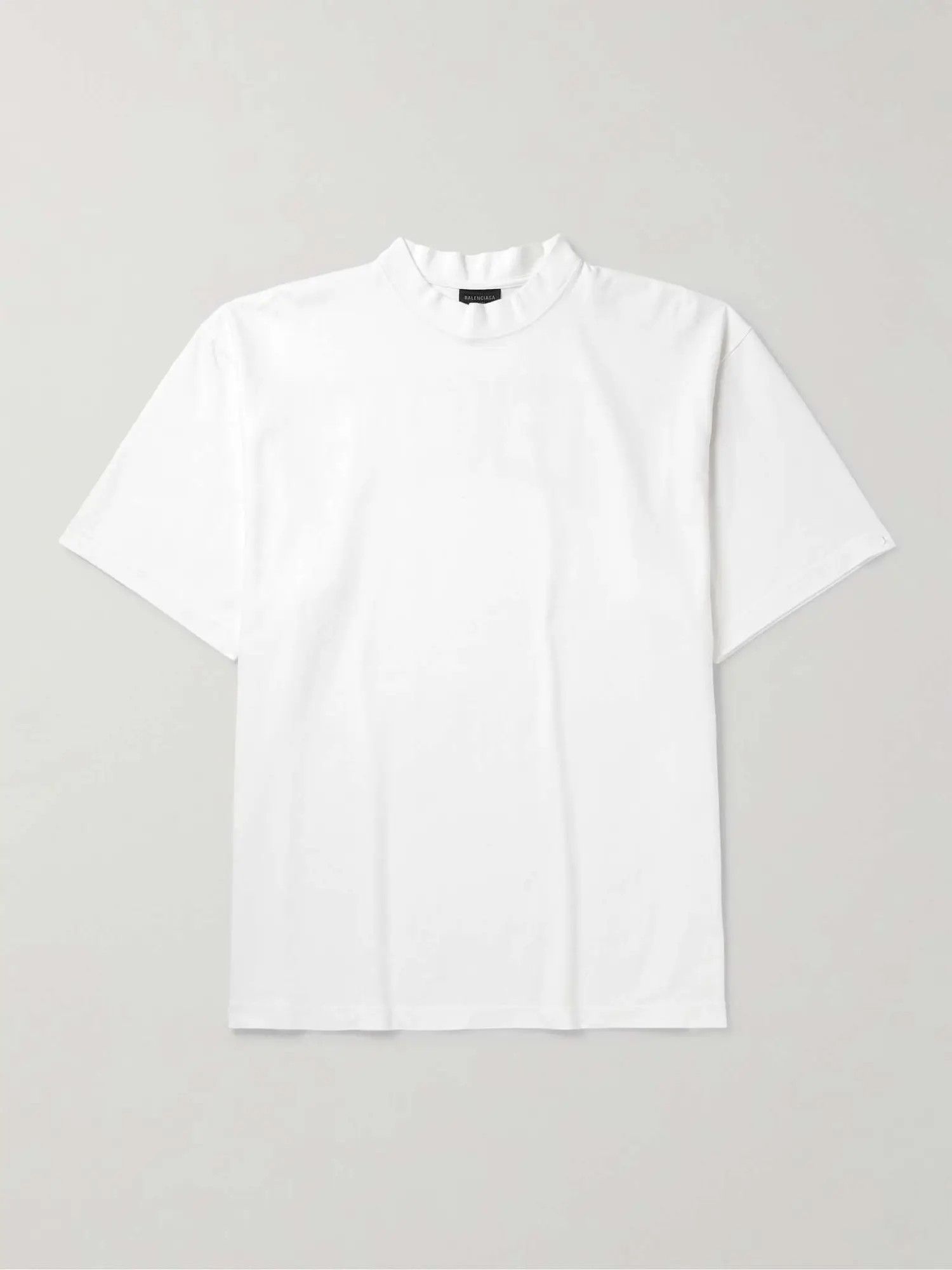 Balenciaga o1w1db10126 Hand Drawn T-Shirt Medium Fit in White Size US XXS / EU 40 - 2 Thumbnail