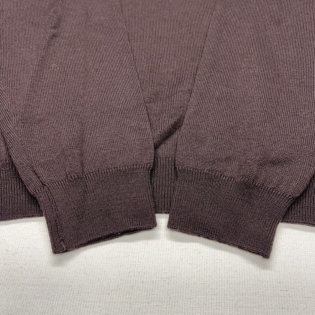 Lacoste Lacoste Sweater Brown Wool V-Neck Sweater Laine Vierge Size US M / EU 48-50 / 2 - 7 Thumbnail
