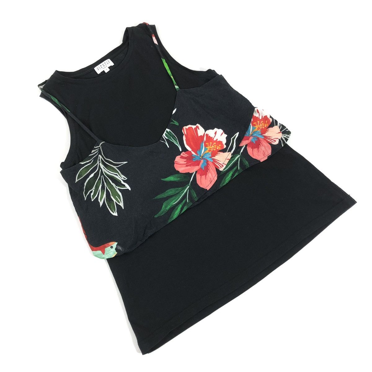 Iris von Arnim × Margaret Howell CLAUDIE PIERLOT Paris Tikisha Floral Print Sleeveless Top T-Shirt Blouse Size S / US 4 / IT 40 - 3 Thumbnail