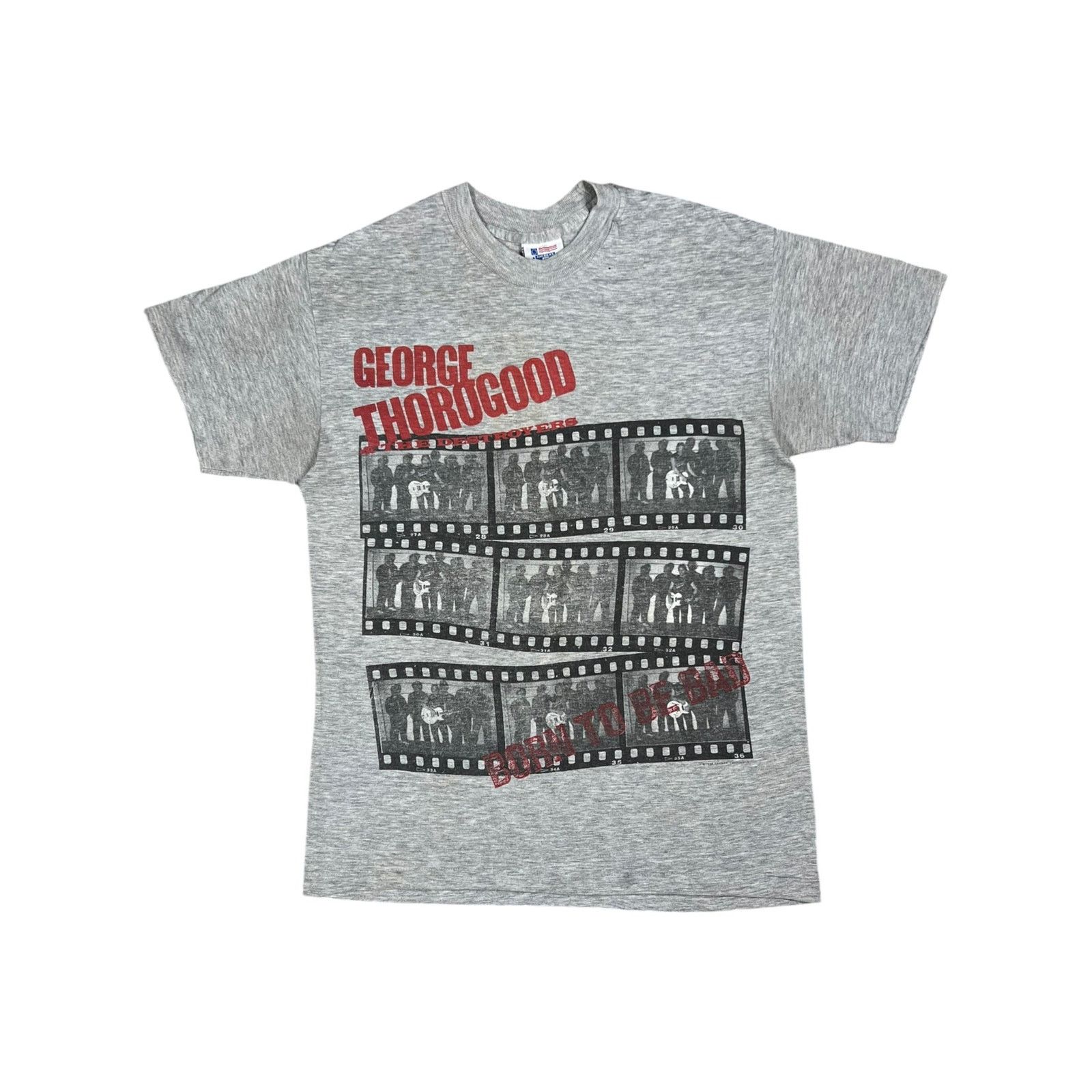 Band Tees × Vintage 1988 George Thorogood and the Destroyers faded band tee Size US M / EU 48-50 / 2 - 1 Thumbnail