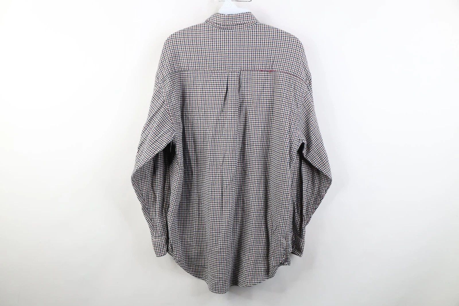 Vintage Vintage 90s Streetwear Houndstooth Flannel Button Down Shirt Size US M / EU 48-50 / 2 - 15 Thumbnail