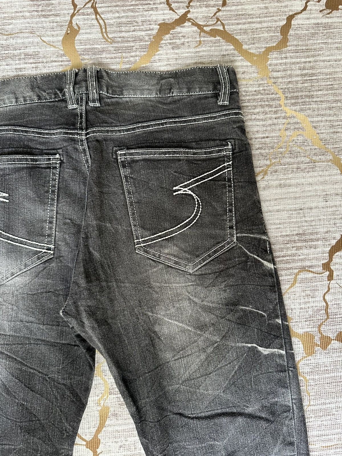 semanticdesign Semantic Design Claw Marks Curve Leg Strechable Denim Size US 30 / EU 46 - 13 Thumbnail