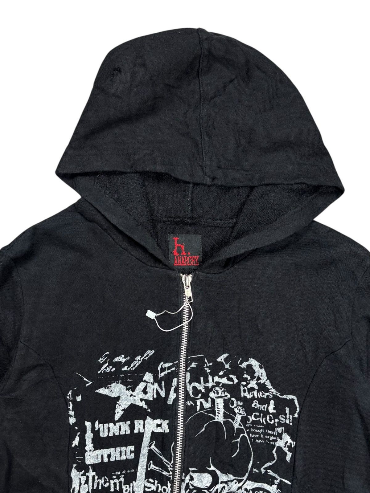 Hysteric Glamour 2000s H. Naoto - Punk Zip Hoodie Size US M / EU 48-50 / 2 - 3 Thumbnail