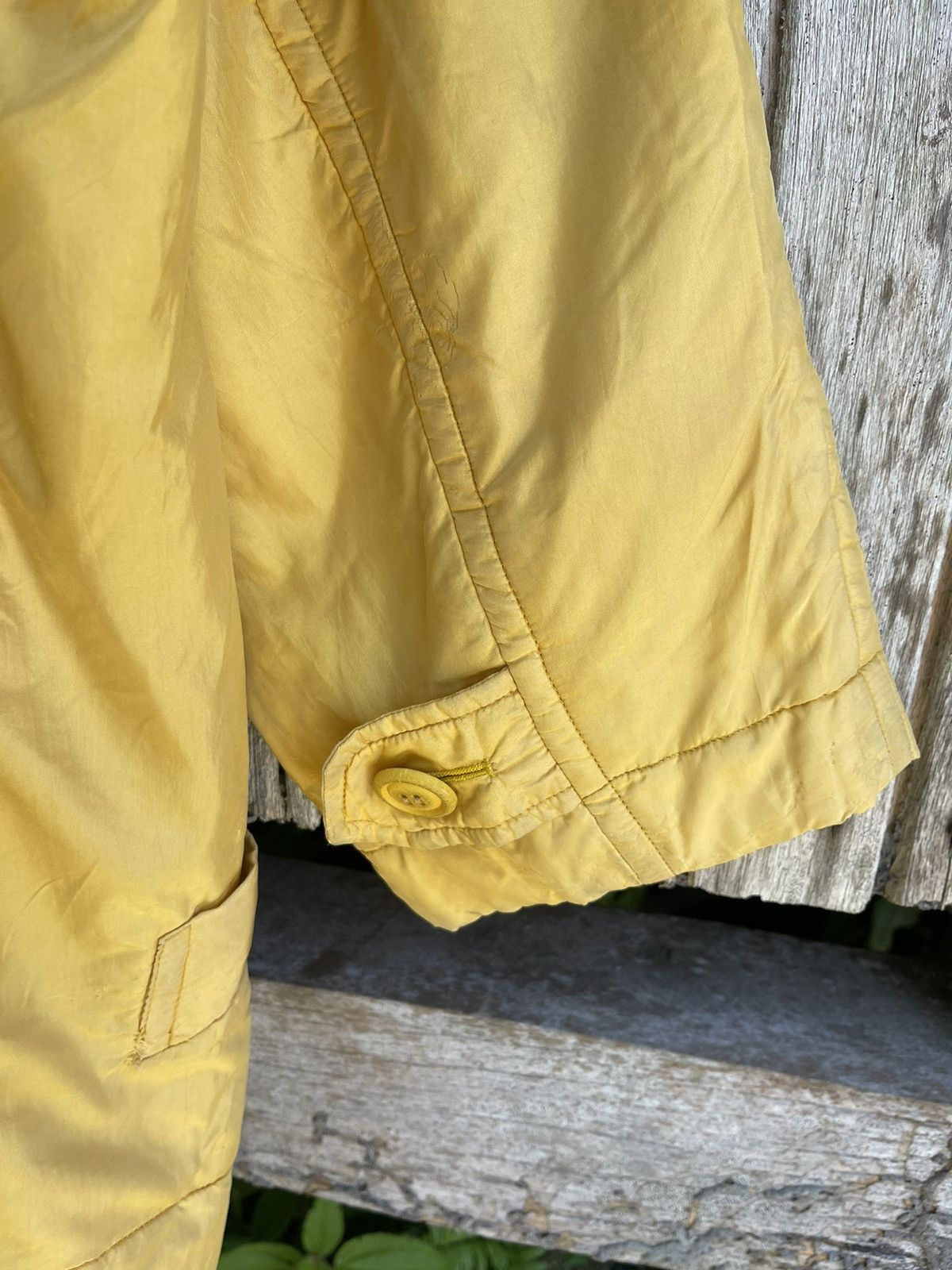Issey Miyake Vintage 80s Issey Miyake WINDCOAT Yellow Oversized Jacket Size US M / EU 48-50 / 2 - 11 Thumbnail