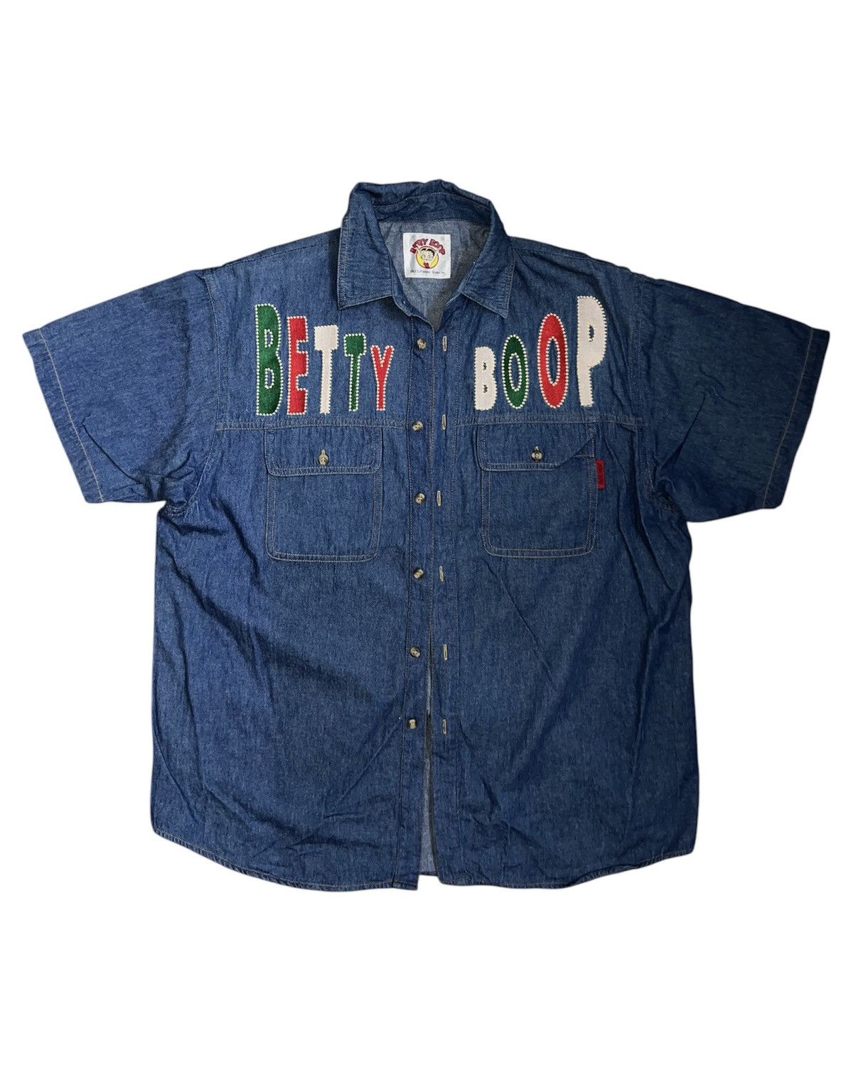 Cartoon Network Betty Boop casino denim shirt 🤠 🎰 Size US XXL / EU 58 / 5 - 2 Thumbnail