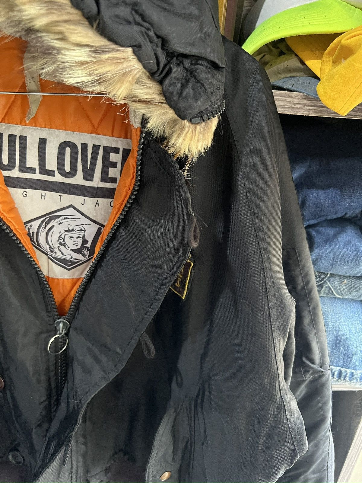 Other 🔥Vintage Pulloveria Flight Jacket With Hoodie Size US L / EU 52-54 / 3 - 7 Thumbnail