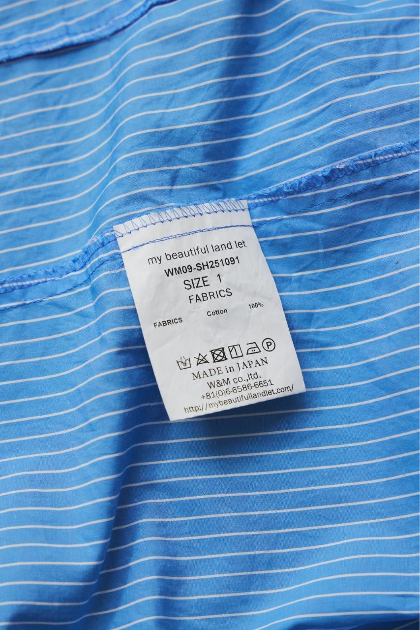 my beautiful landlet My Beautiful Landlet POPLIN STRIPED SLEEVE SHIRT blue Size US L / EU 52-54 / 3 - 9 Thumbnail