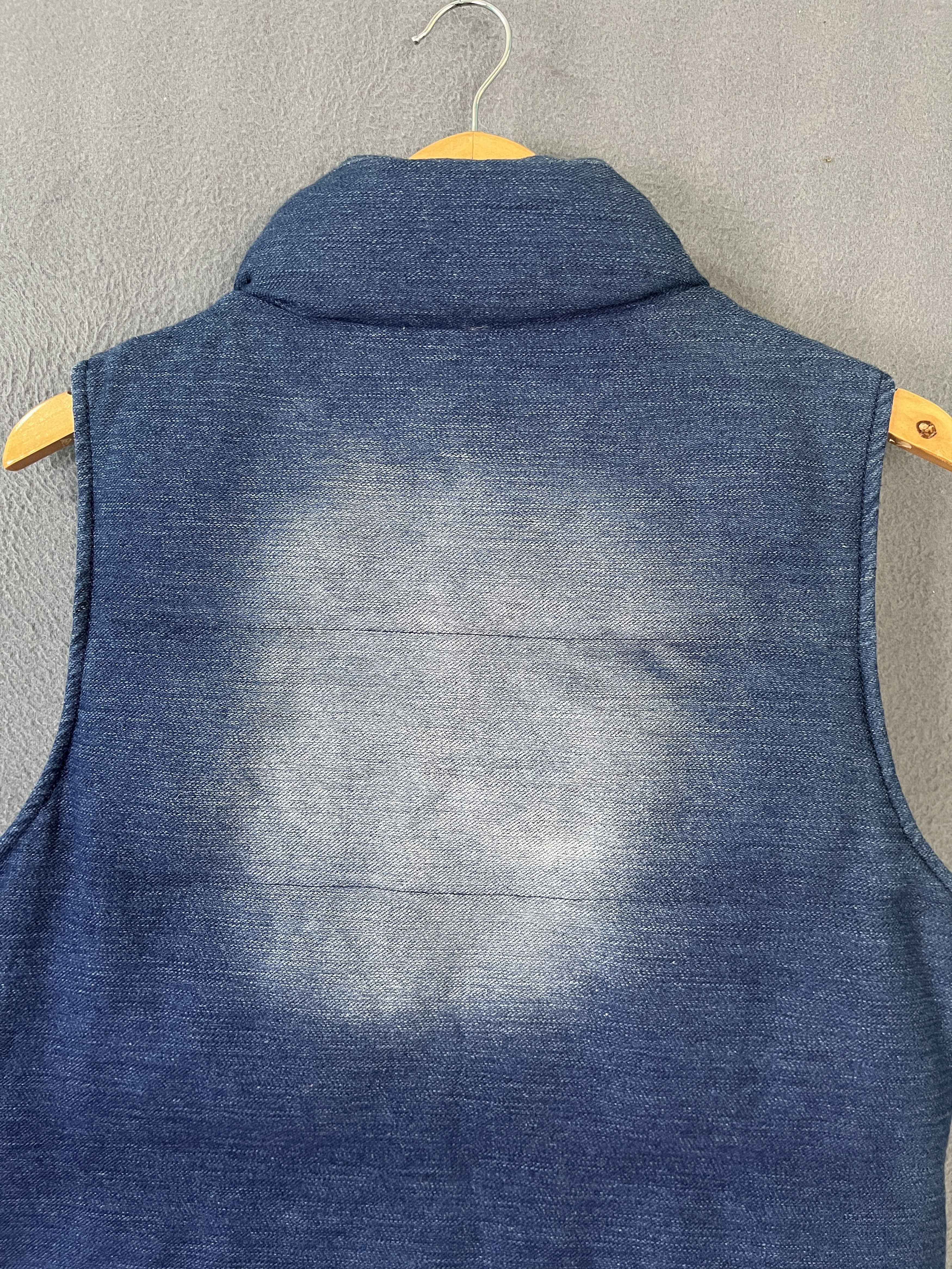 In The Attic In The Attic Washed Denim Puffer Vest Size US S / EU 44-46 / 1 - 5 Thumbnail