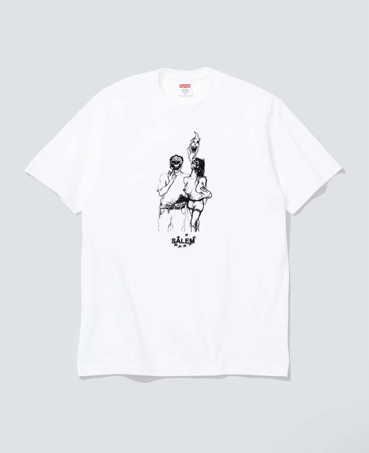 Supreme Supreme x Salem Tee white sz medium Size US M / EU 48-50 / 2 - 1 Thumbnail