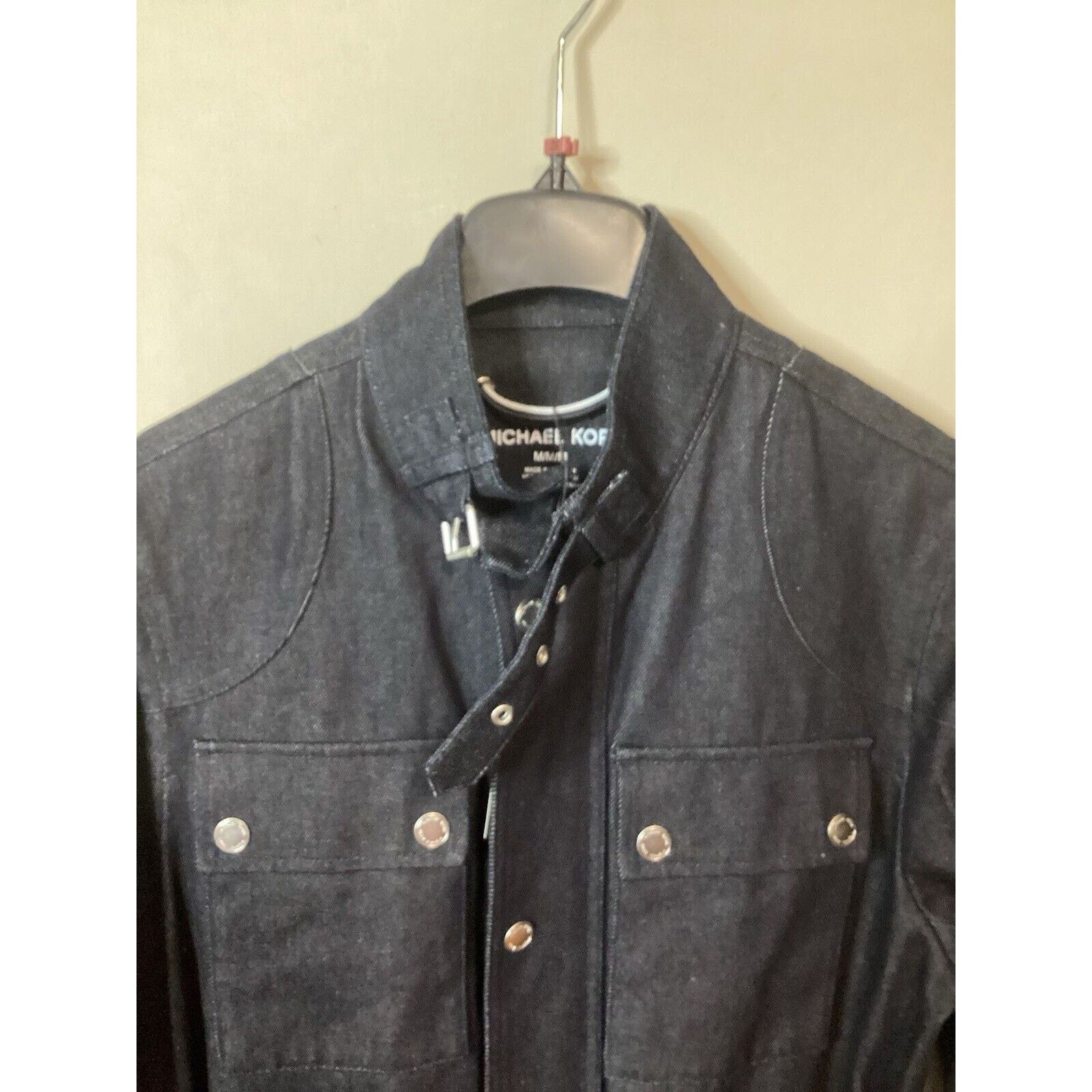 Michael Kors NWT Michael Kors Men’s Classic Fit Belted Denim Jacket Med Size US M / EU 48-50 / 2 - 2 Thumbnail