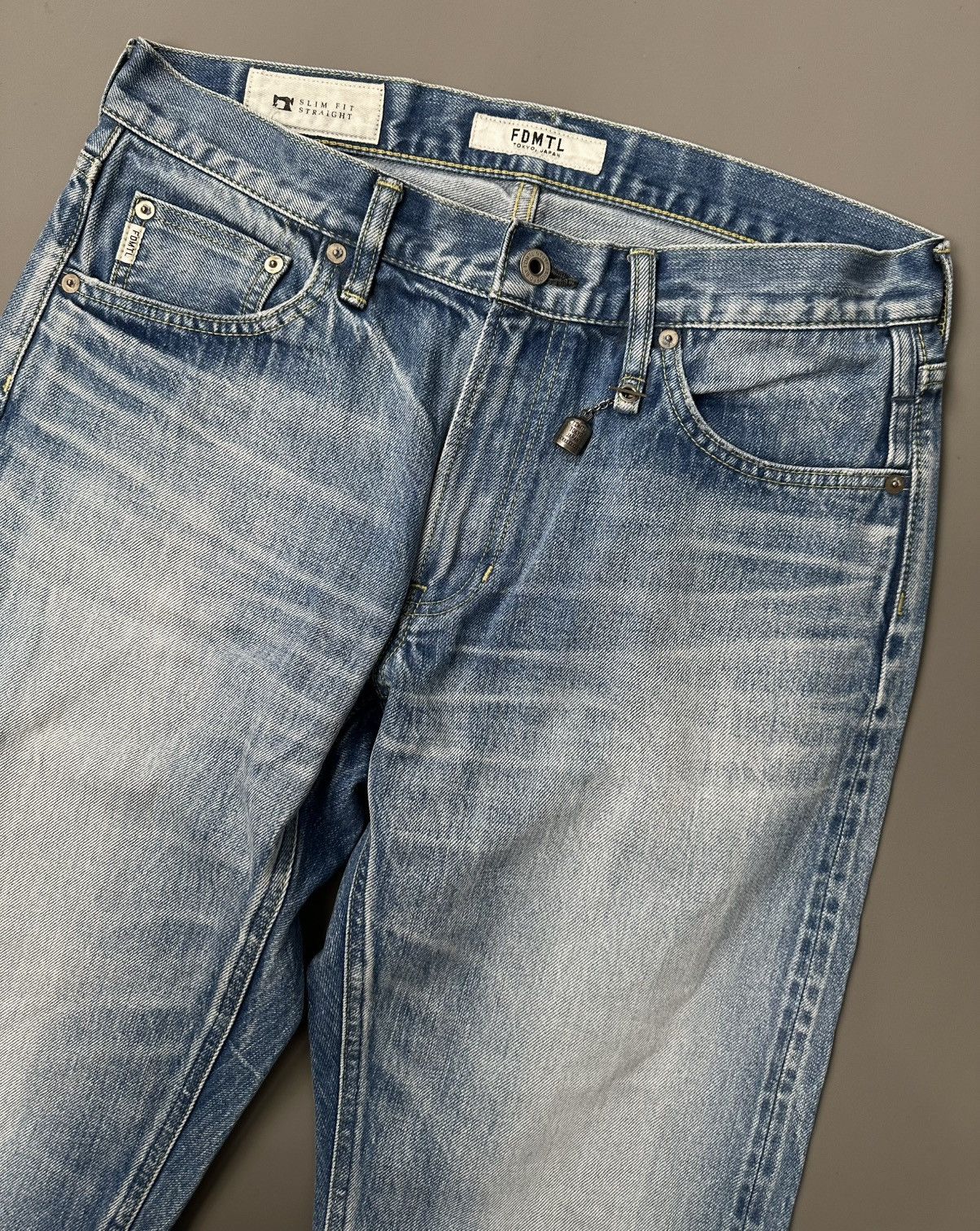 FDMTL FDMTL - Japan Selvedge Denim - Straight Slim Fit Size US 33 - 4 Thumbnail