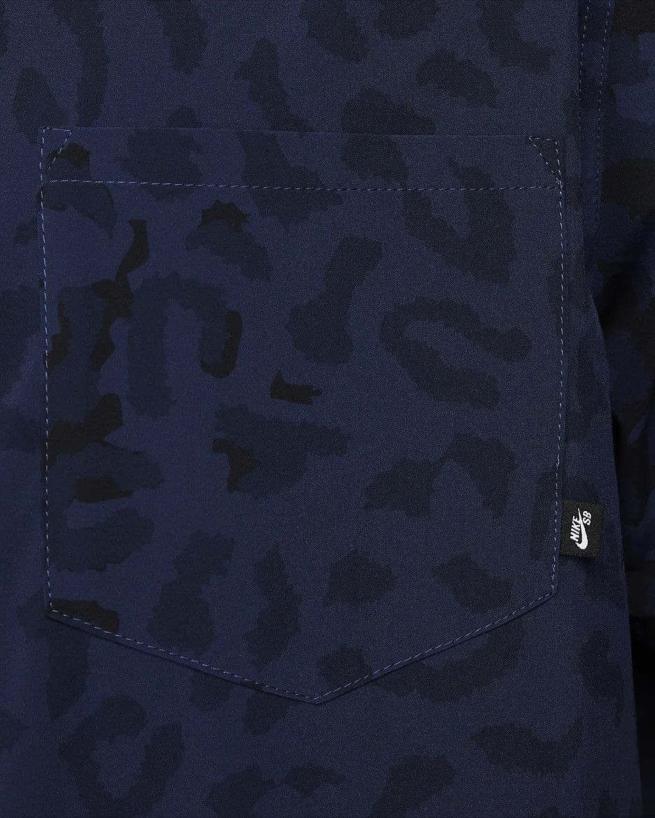 Nike Nike SB Print Bowler Short-Sleeve Button-Up Skate Shirt Size US M / EU 48-50 / 2 - 4 Thumbnail