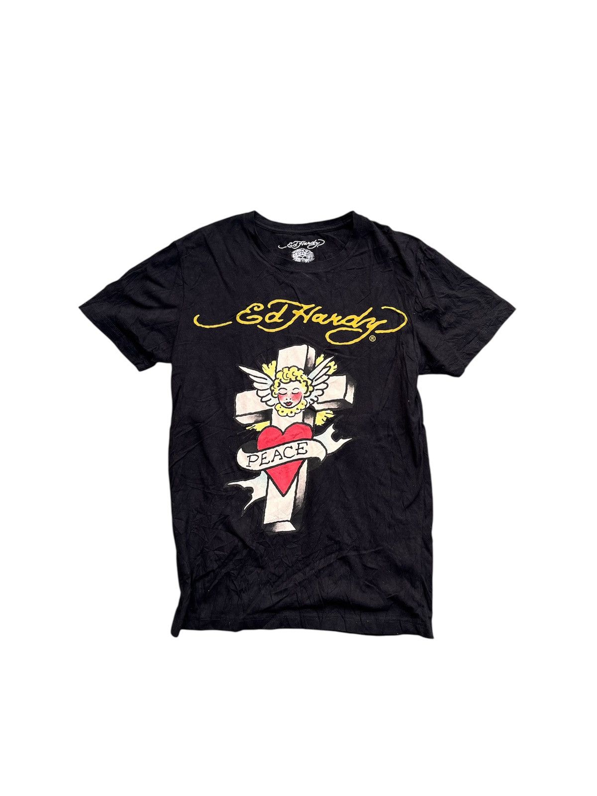 Ed Hardy × Japanese Brand ED HARDY PEACE TEE Y2K Size US S / EU 44-46 / 1 - 1 Thumbnail