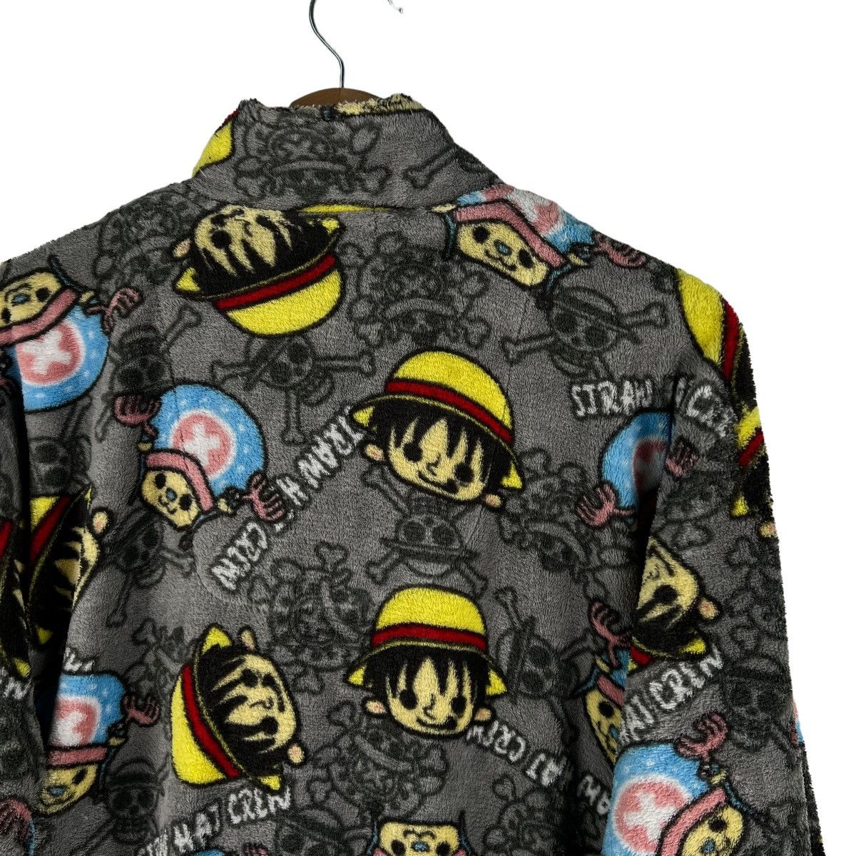 Cartoon Network × Japanese Brand × One Piece 🔥VINTAGE ONE PIECE FLEECE BUTTON JACKET SLEEP Size US L / EU 52-54 / 3 - 8 Thumbnail