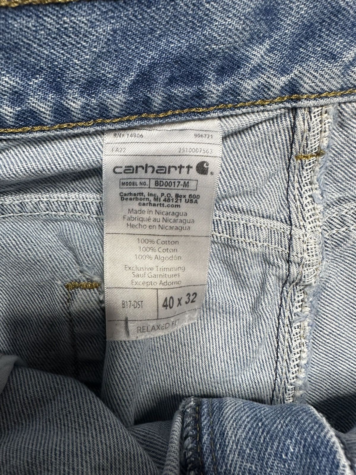 Carhartt Carhartt Denim Jeans Size US 40 / EU 56 - 6 Thumbnail