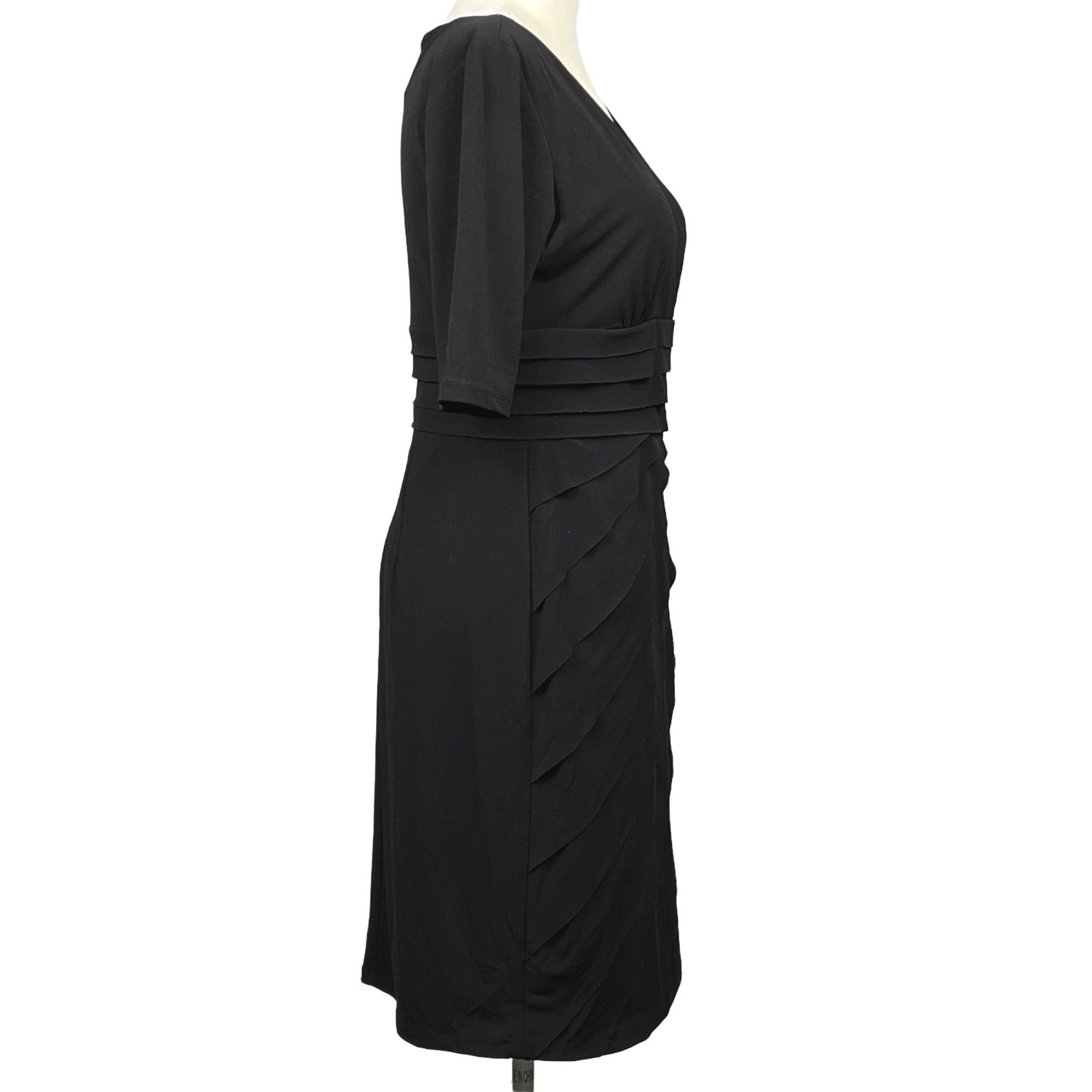 Other London Times Women's Short-Sleeve Layered Tiered Cocktail Dr Size M / US 6-8 / IT 42-44 - 4 Thumbnail