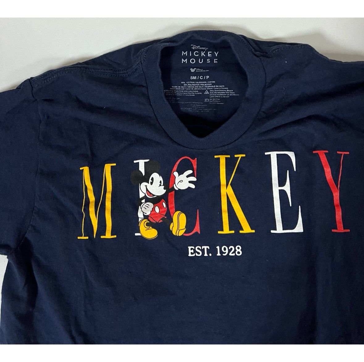 Disney Disney Navy Blue Mickey Mouse Graphic T-Shirt Tee Size S ♥️✨ Size US S / EU 44-46 / 1 - 3 Thumbnail