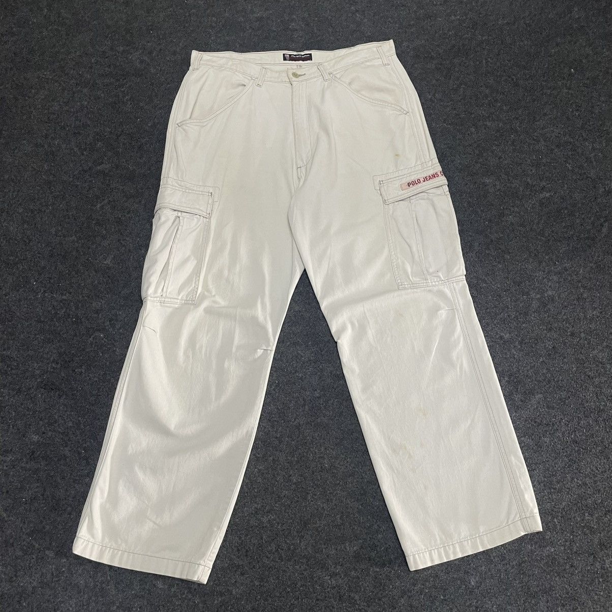 Polo Ralph Lauren VTG Polo Jeans Co. Ralph Lauren "Freighter" Cargo Pants Size US 37 - 2 Thumbnail