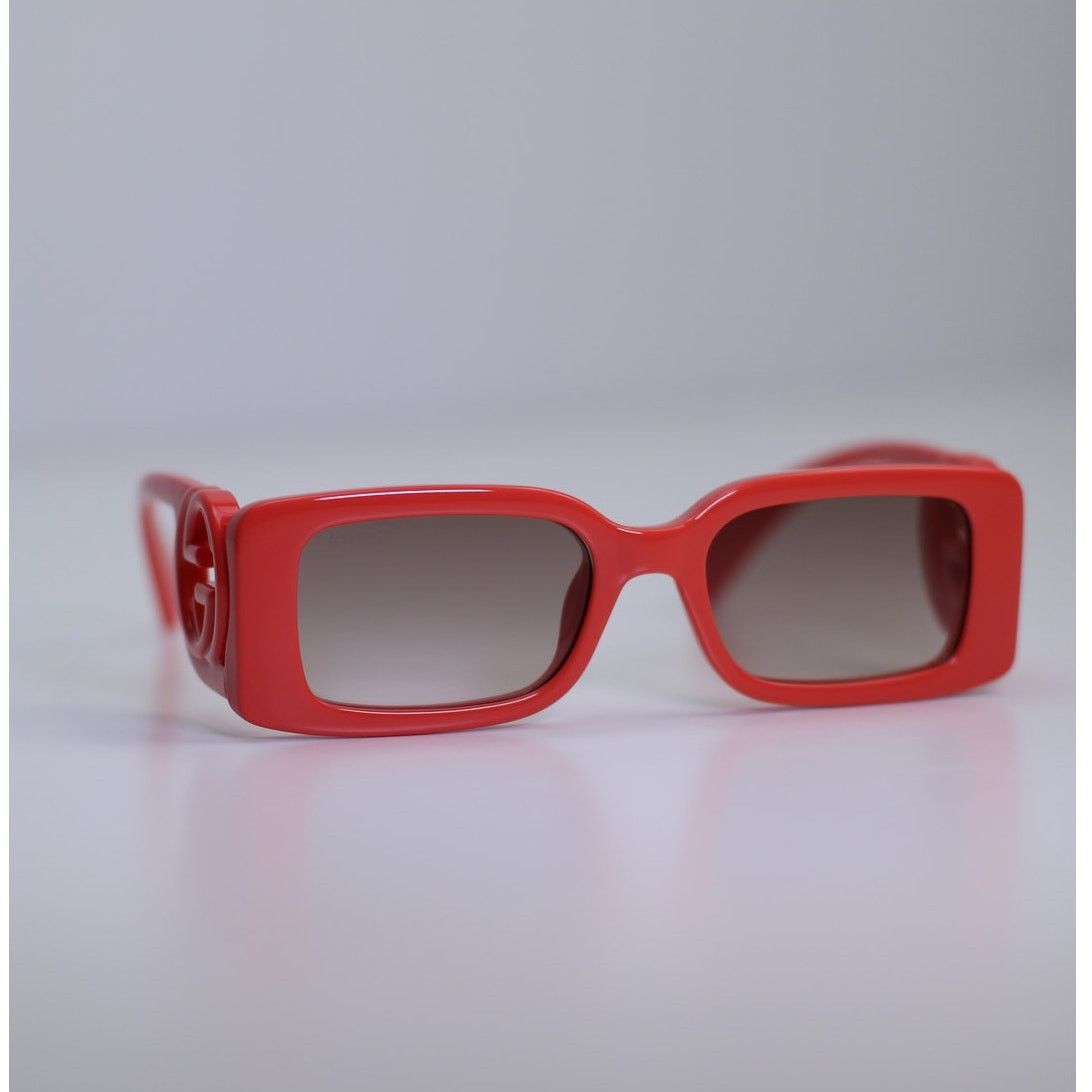 Gucci NEW Gucci GG1325S 005 Red Brown Gradient Women Authentic Size ONE SIZE - 2 Thumbnail