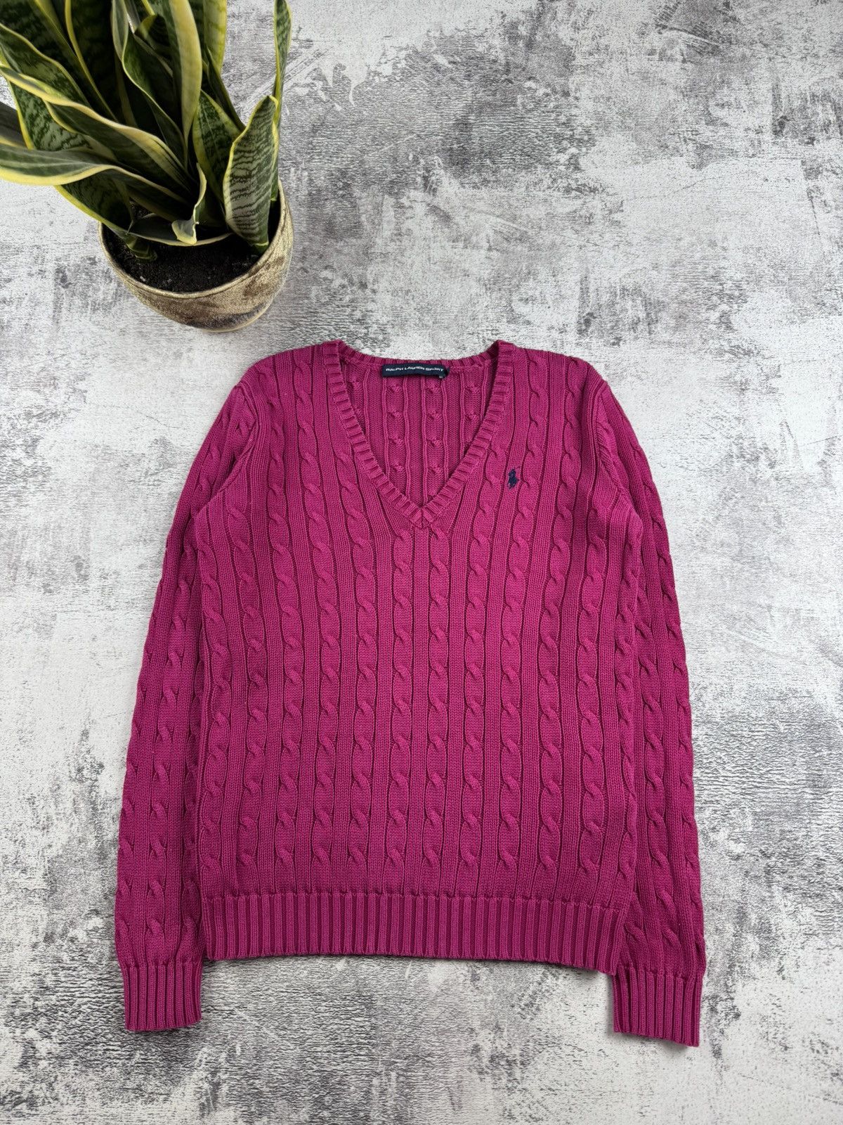 Ralph Lauren Sport Vintage Polo Ralph Lauren Sport Cable Knited Sweater Cardigan Size M / US 6-8 / IT 42-44 - 4 Thumbnail