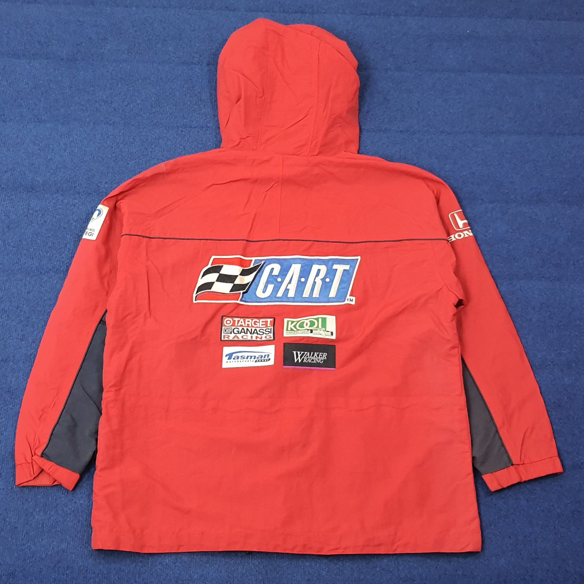 Honda Vintage 90s Honda CART Racing Jacket 500 Twin Ring C268N9 Size US L / EU 52-54 / 3 - 1 Thumbnail