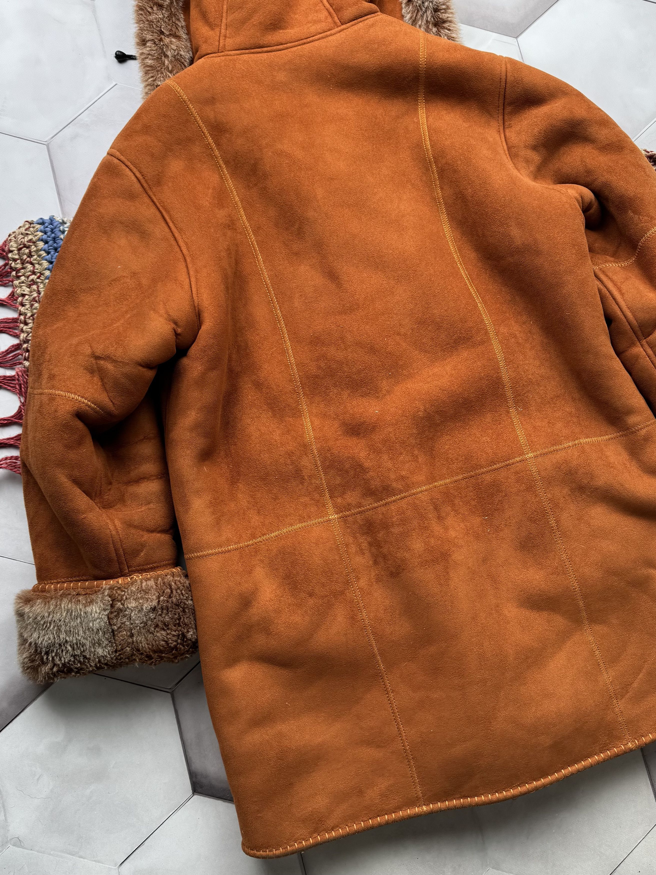 Japanese Brand Vintage Faux Sheepskin Hooded Coat (E4) Size L / US 10 / IT 46 - 10 Thumbnail