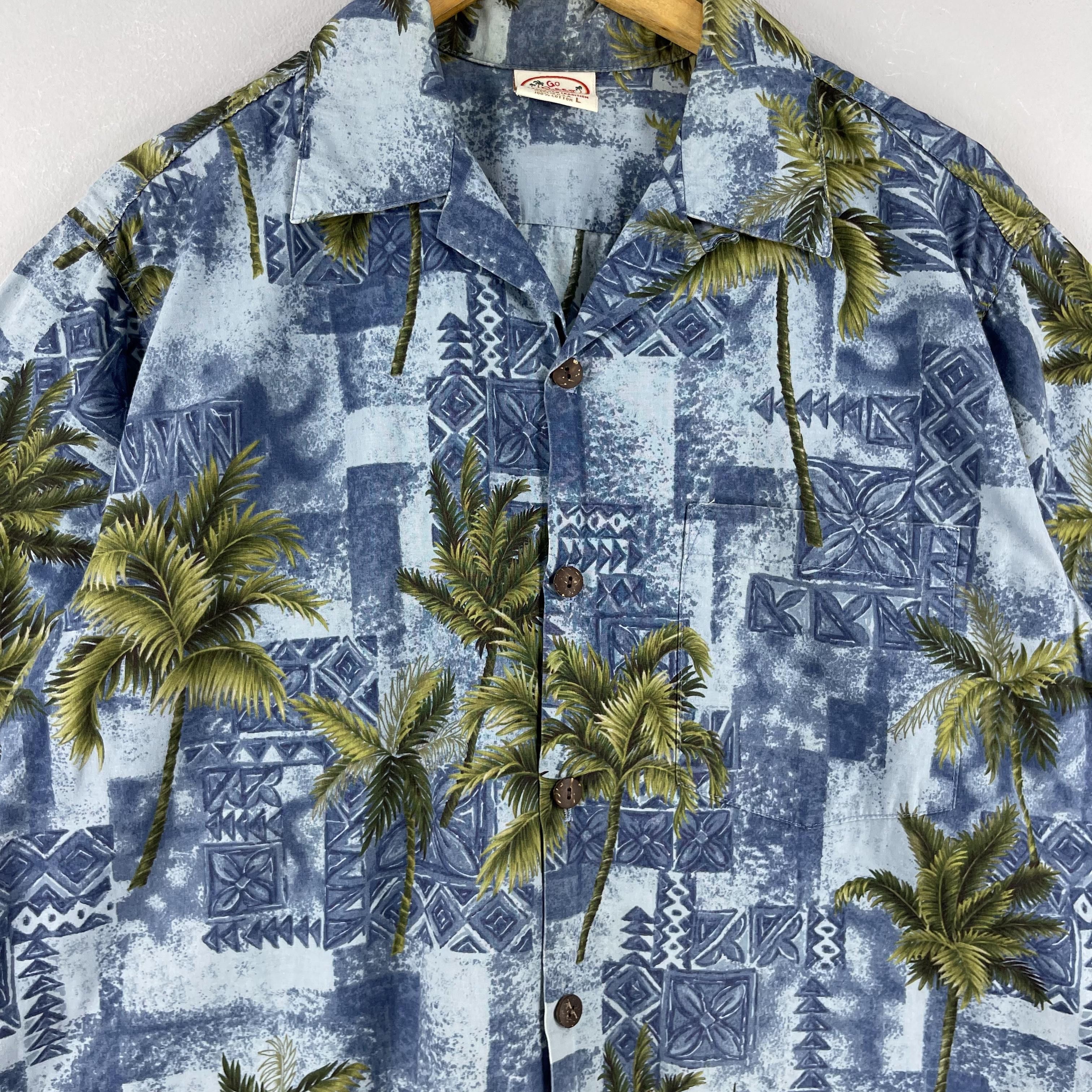 Vintage Vintage GO BAREFOOT Hawaiian Tropical Okinawa Sunwear Shirt Size US L / EU 52-54 / 3 - 2 Thumbnail