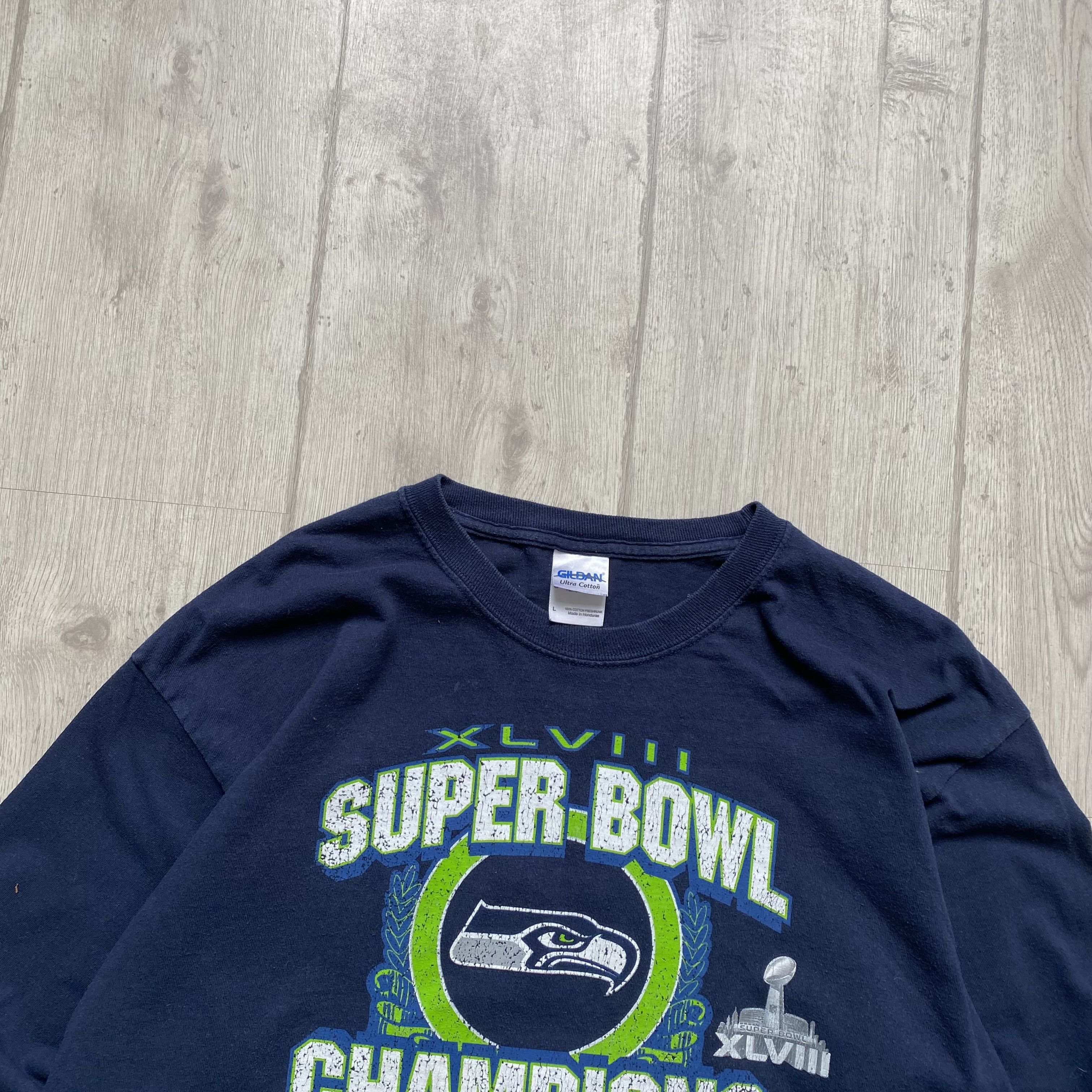 NFL 🏈 Superbowl Vintage Seatle Seahawks Longsleeve Tee Size US M / EU 48-50 / 2 - 2 Thumbnail